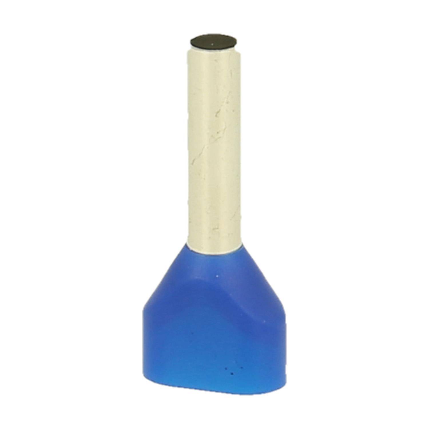 Ein blau-beiger Werkzeug mit einer abgerundeten Basis und einem zylindrischen Griff, möglicherweise für industrielle oder handwerkliche Zwecke verwendet.