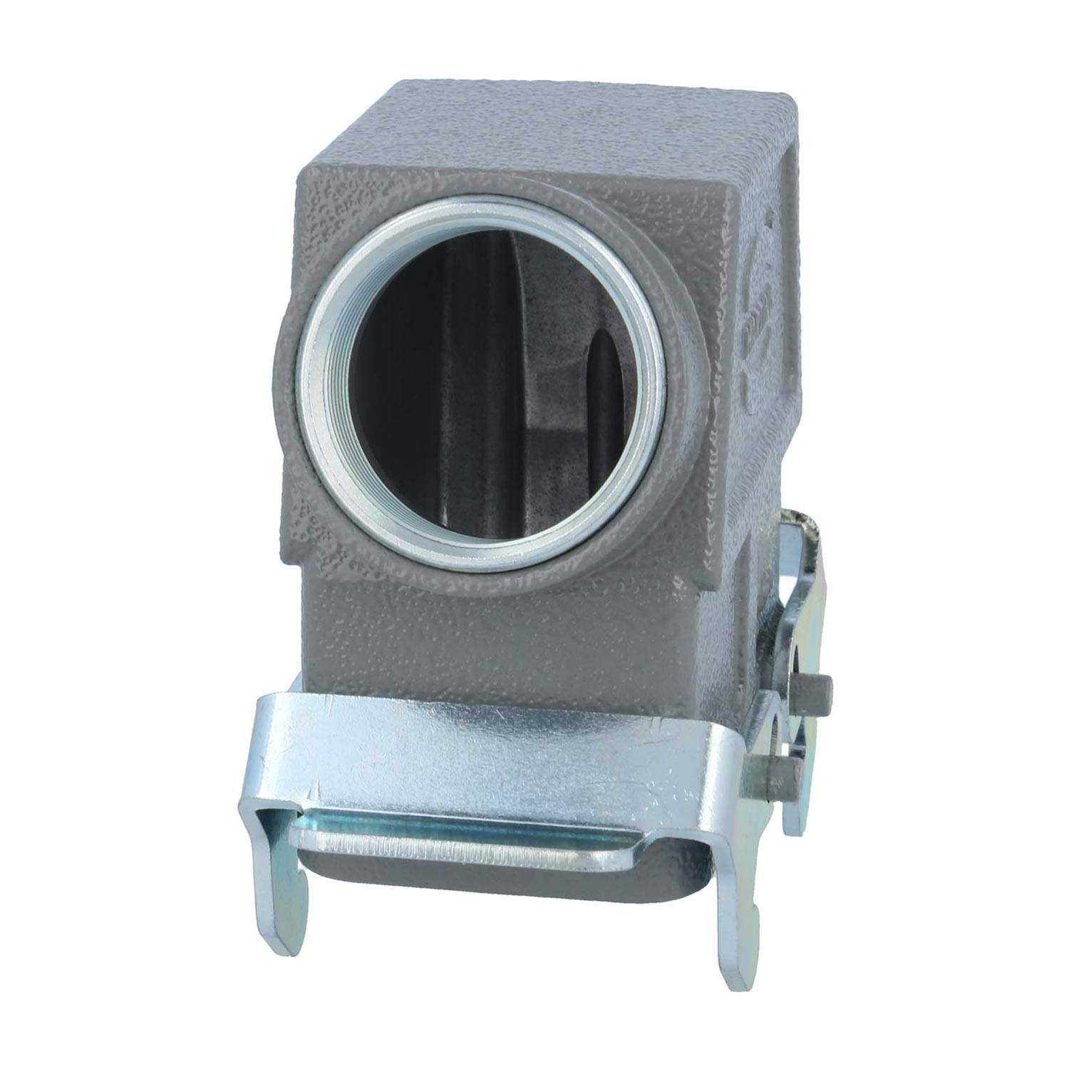 04301100566 HARTING Han 10B Tüllengehäuse hoch, 1xM32 seitlicher Kabelabgang, mit 2 Querbügeln Verschraubung M32