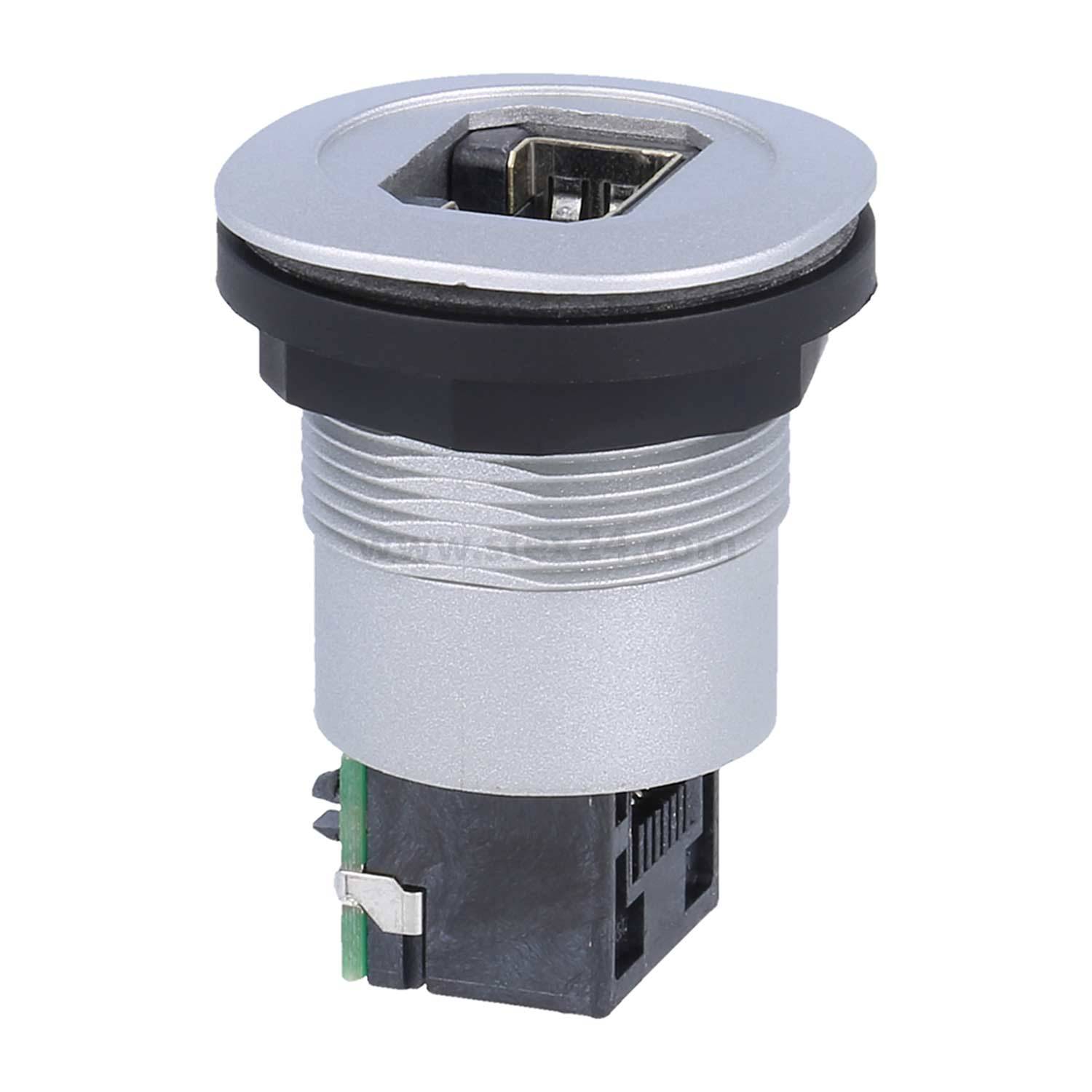 RQJ_RJ45_STB Georg Schlegel RJ45-Buchse, twin abgerundetes Quadrat, RONTRON-Q-JUWEL Koppler Buchse / Buchse,