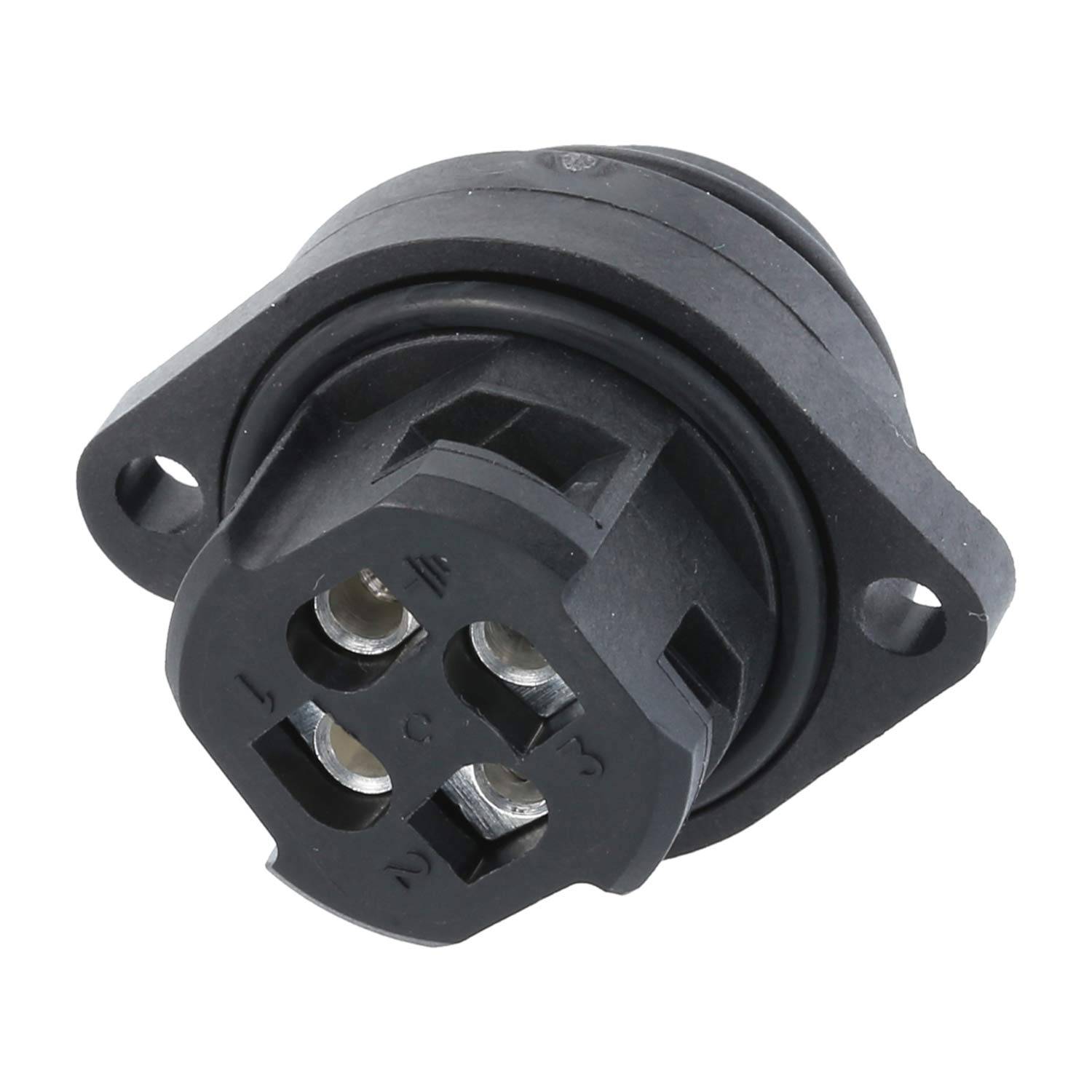 C01620C00310012 Amphenol RD24-GSG Gerätesteckverbinder gerade Stift Schraubanschluss, Polzahl 3+PE Vorderwand - 1Stück