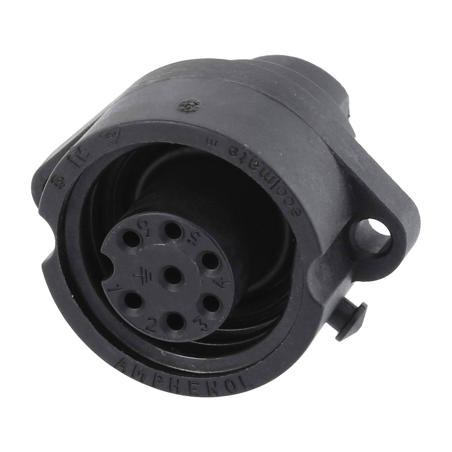 C01610G00600012 Amphenol RD24-GBG Gerätesteckverbinder gerade Buchse Crimpanschluss, Polzahl 6+PE Vorderwand - 1Stück