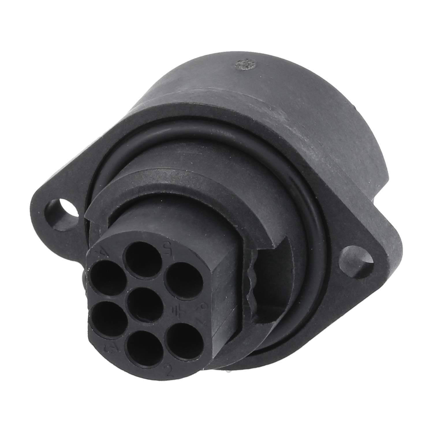 C01610G00600012 Amphenol RD24-GBG Gerätesteckverbinder gerade Buchse Crimpanschluss, Polzahl 6+PE Vorderwand - 1Stück