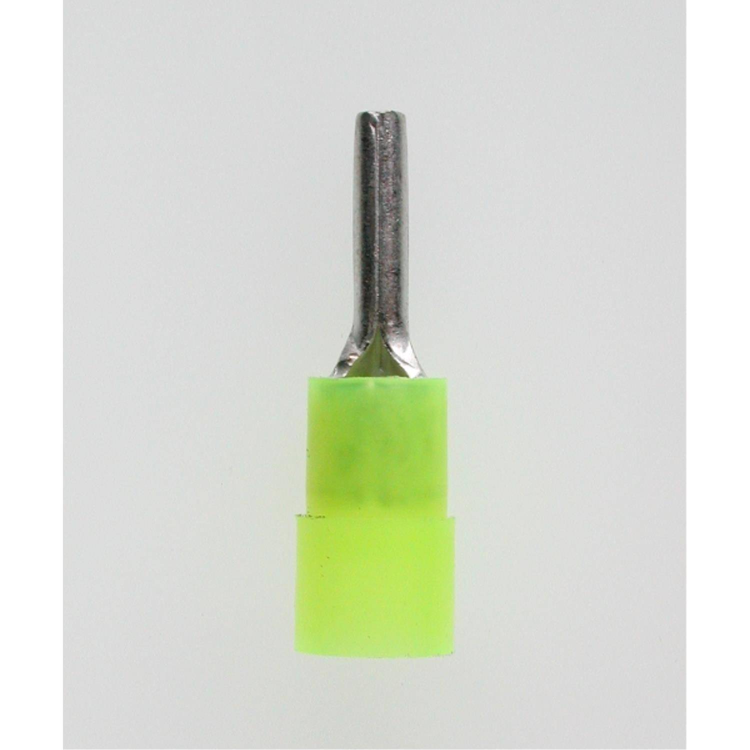 Stiftkabelschuh isoliert, Farbe Kodierung DIN Querschnitt 4mm² - 6mm² gelb, transparent - 1Stück