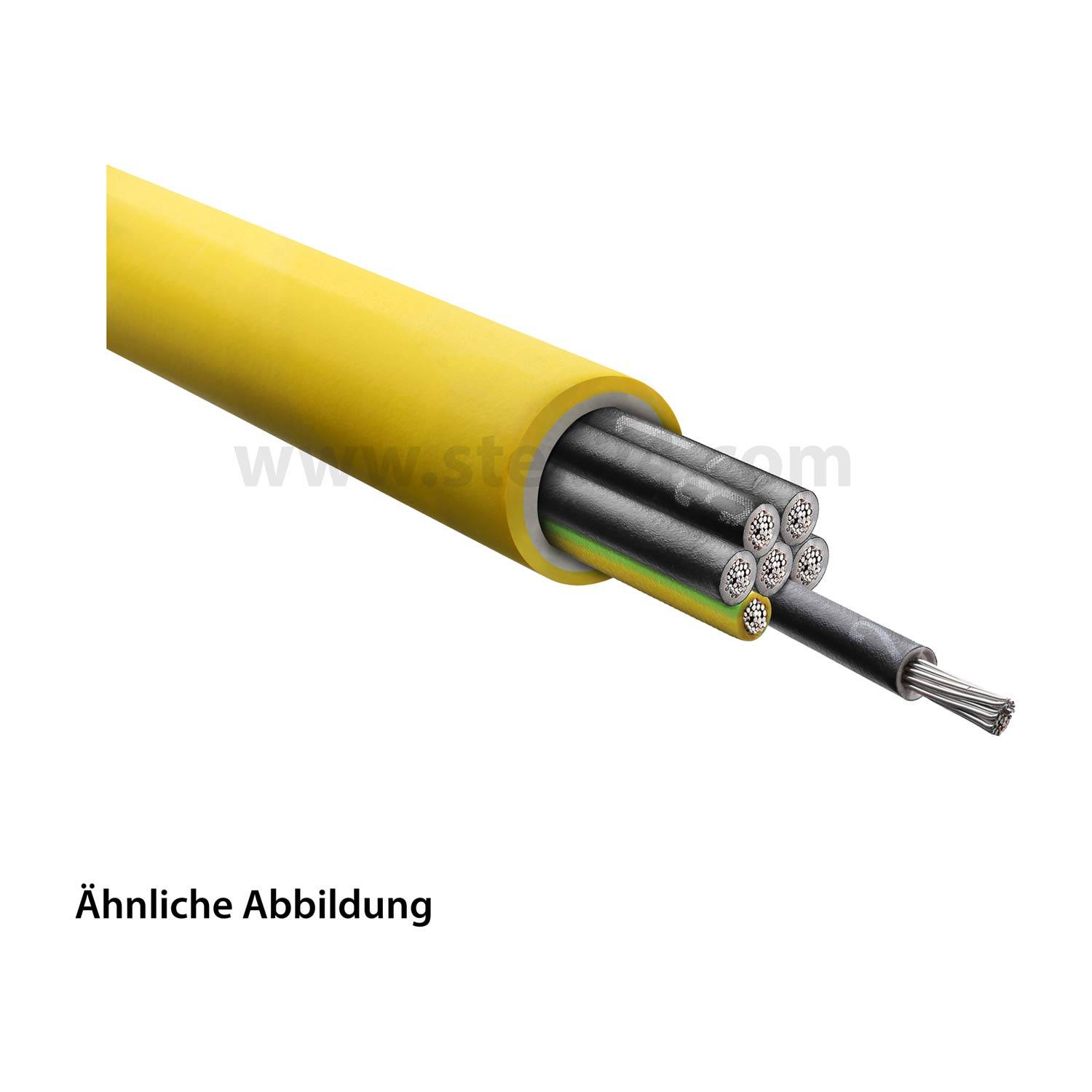 38032 HELU KABEL NSSHÖU-J 7G2,5mm² schwere Gummischlauchleitung AD 21,5mm Nennspannung Uo/U 600V/1000V - 1Meter