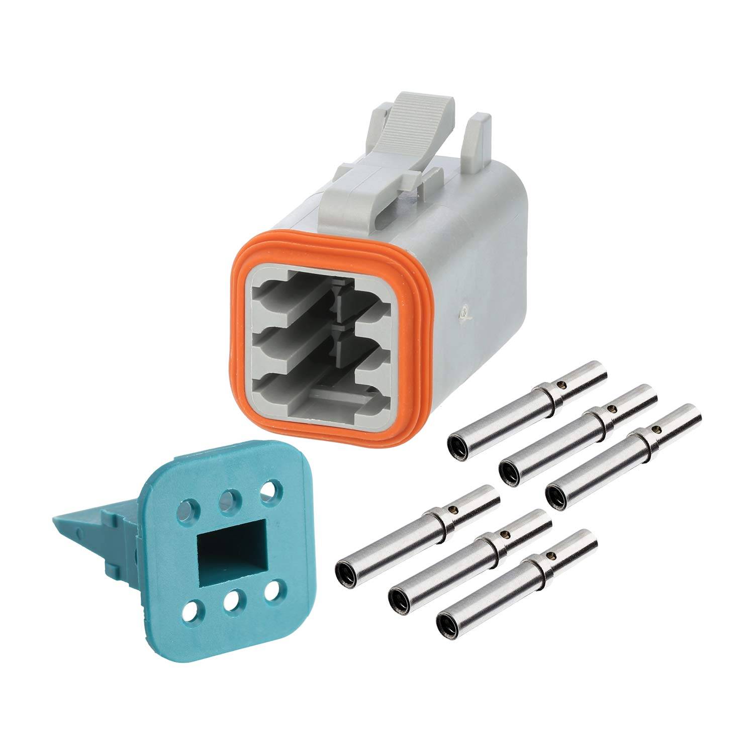 AT06-6S-KIT01 Amphenol AS-6SF 106 SET-Kabeldose AT-Serie Buchse, 6-polig, Crimpanschluss Isolationsdurchmesser 2,24mm -