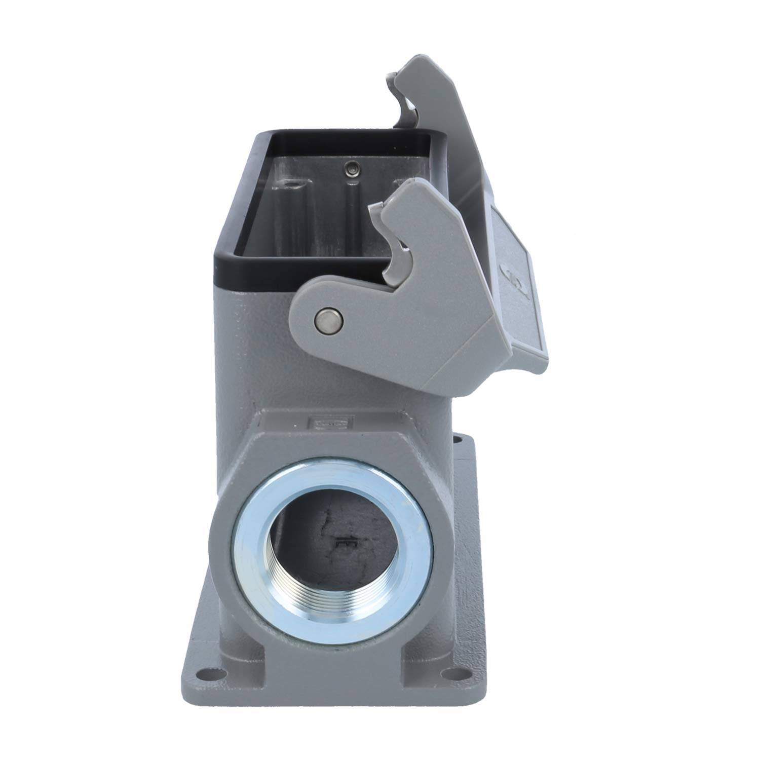 05300240274 HARTING Han 24B Sockelgehäuse hoch, 2xM25 seitlicher Kabelabgang, mit 1 Längsbügel Verschraubung M25