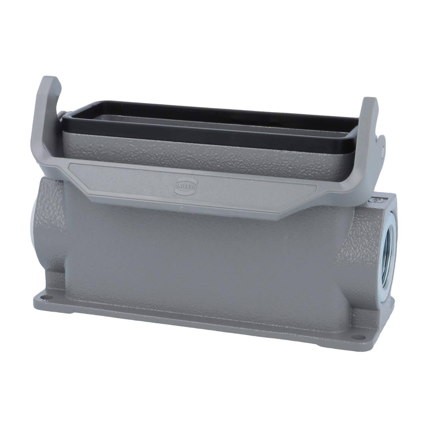 05300240265 HARTING Han 24B Sockelgehäuse hoch, 1xM25 seitlicher Kabelabgang, mit 1 Längsbügel Verschraubung M25