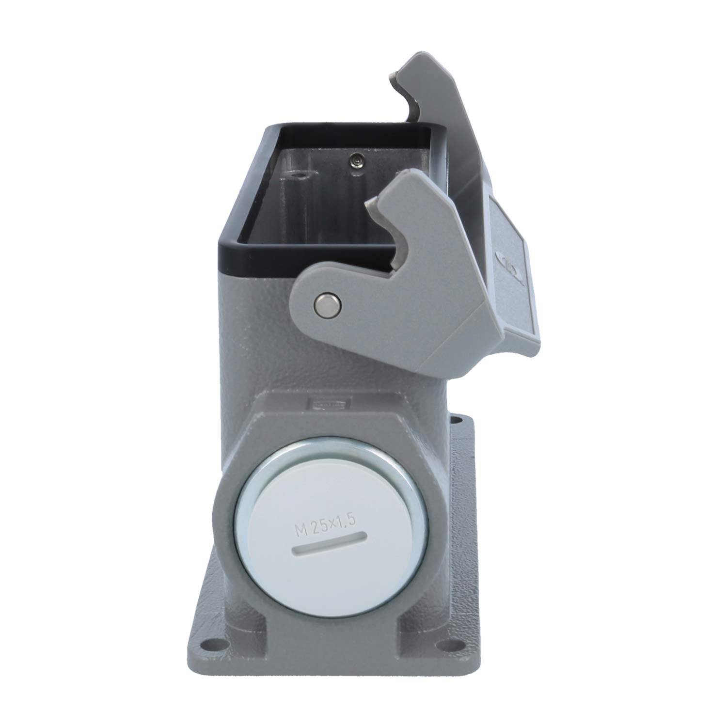 05300240265 HARTING Han 24B Sockelgehäuse hoch, 1xM25 seitlicher Kabelabgang, mit 1 Längsbügel Verschraubung M25