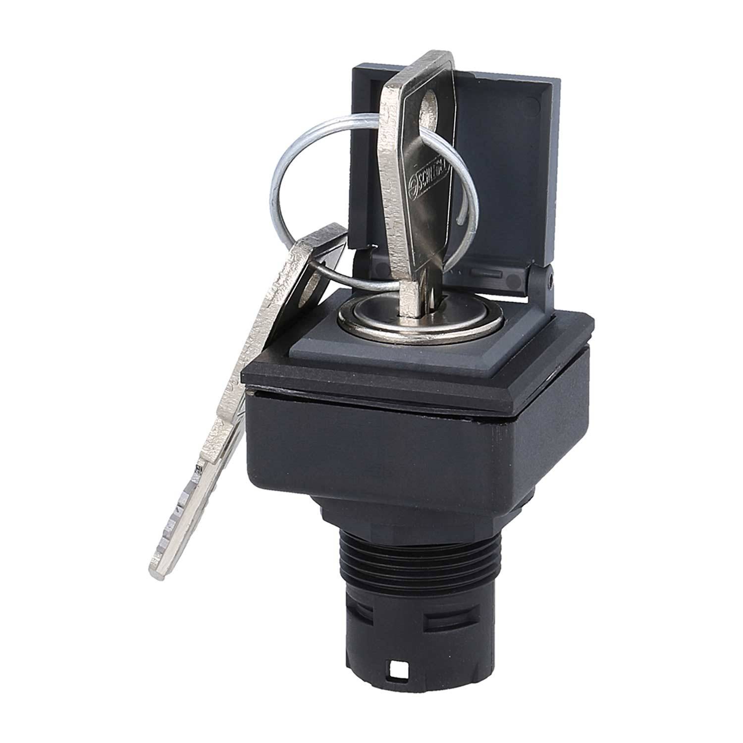 QXJSSKA15E Georg Schlegel Schlüsseltaste rastend mit Schutzklappe, quadratisch, QUARTRON-JUWEL Beleuchtbar: Nein