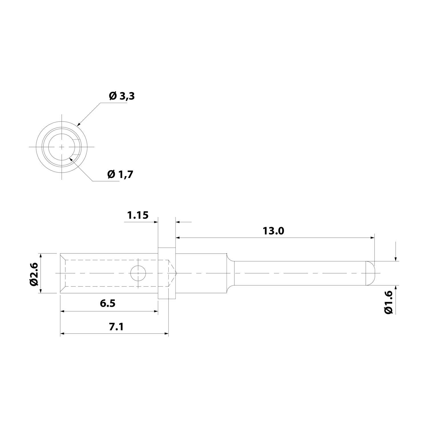 AT60-202-16141 Amphenol AS-KM 104 Crimpkontakt Kontaktstift (M) 0,5mm² - 1,5mm² AWG20 - AWG16 silber Werkstoff