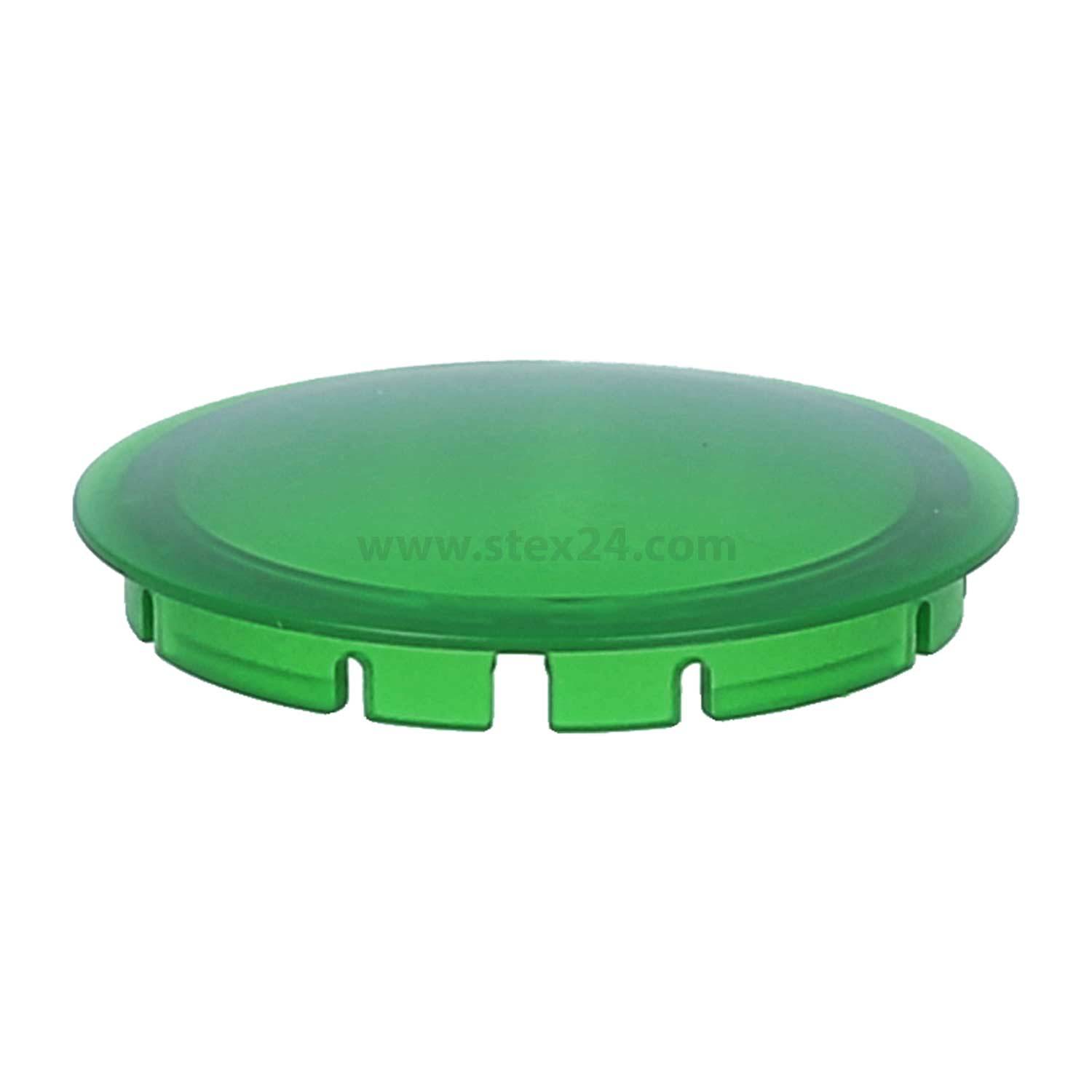 K22RRGN Georg Schlegel Kalotte, flach transparent Farbe grün Ausführung beschreib- und beleuchtbar - 1Stück