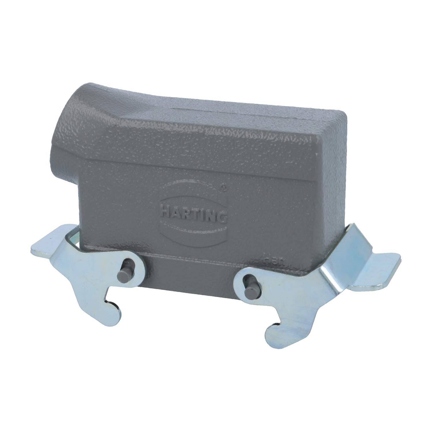 04300161530 HARTING Han 16B Tüllengehäuse niedrig, 1xPG21 seitlicher Kabelabgang, mit 2 Querbügeln Verschraubung PG21