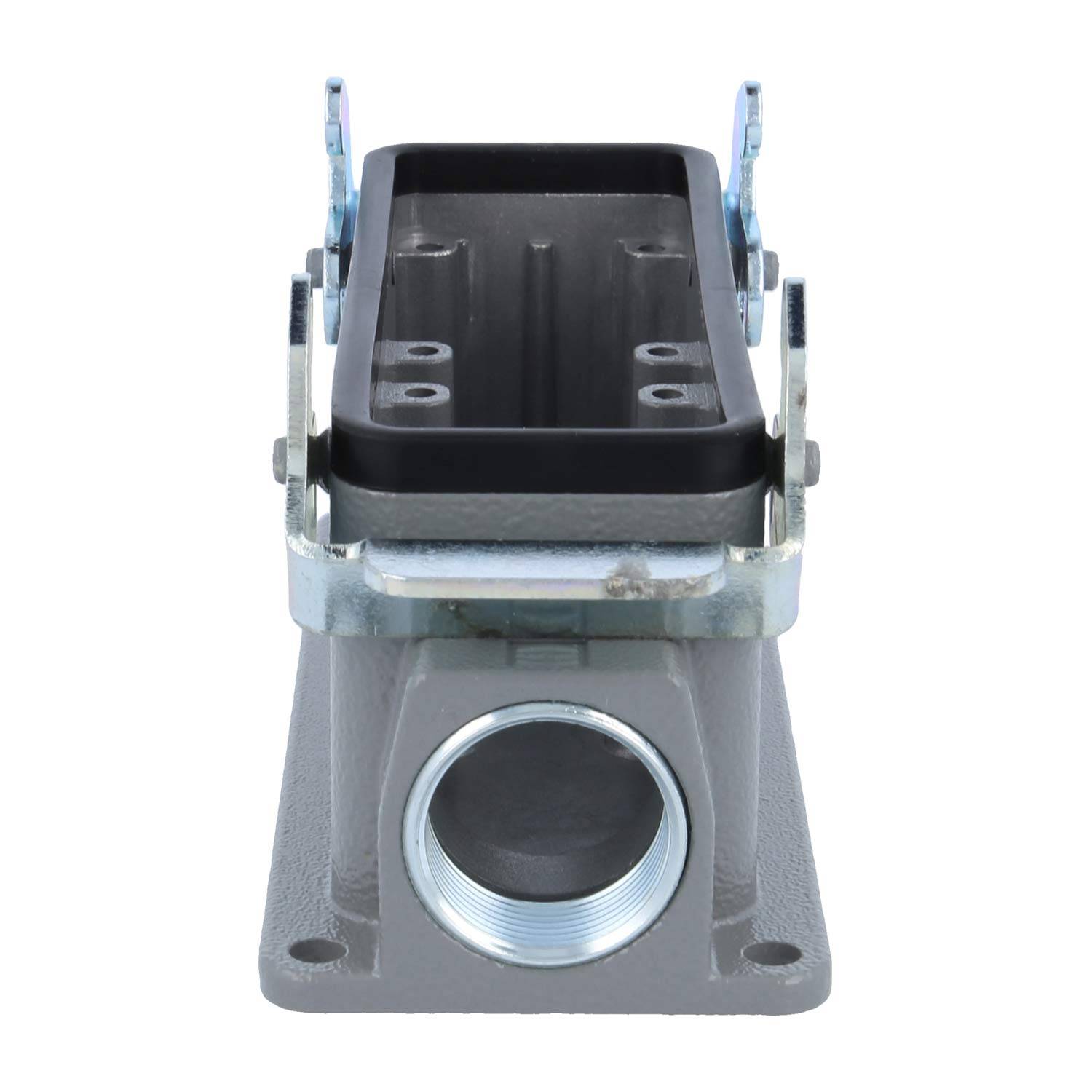 04300241241 HARTING Han 24B für 2 Einsätze Sockelgehäuse niedrig, 1xM25 seitlicher Kabelabgang, mit 2 Querbügeln