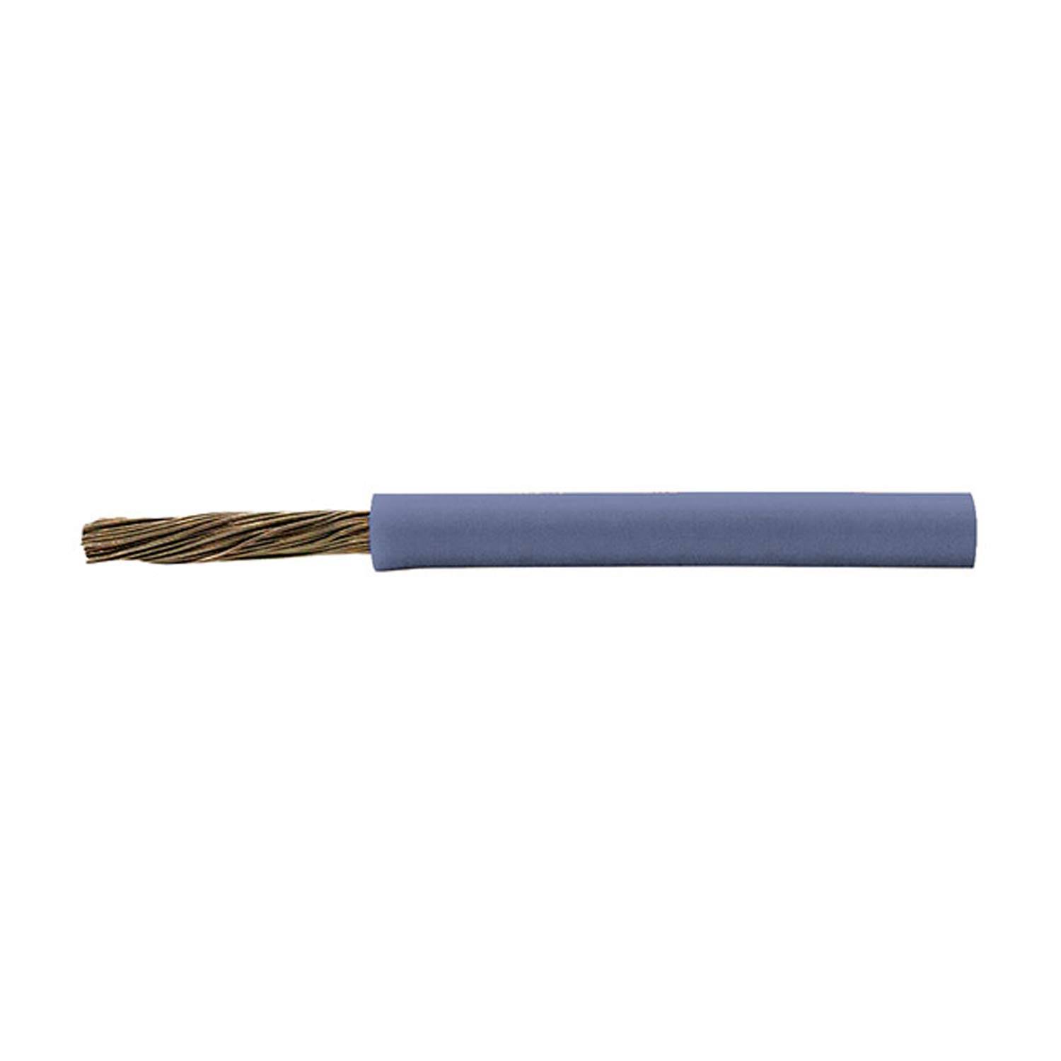 24703 HELU KABEL SiF 1X16mm² BU (blau) Einzelader Silikon blau AD 7,4mm Nennspannung Uo/U 300V/500V - 1Meter