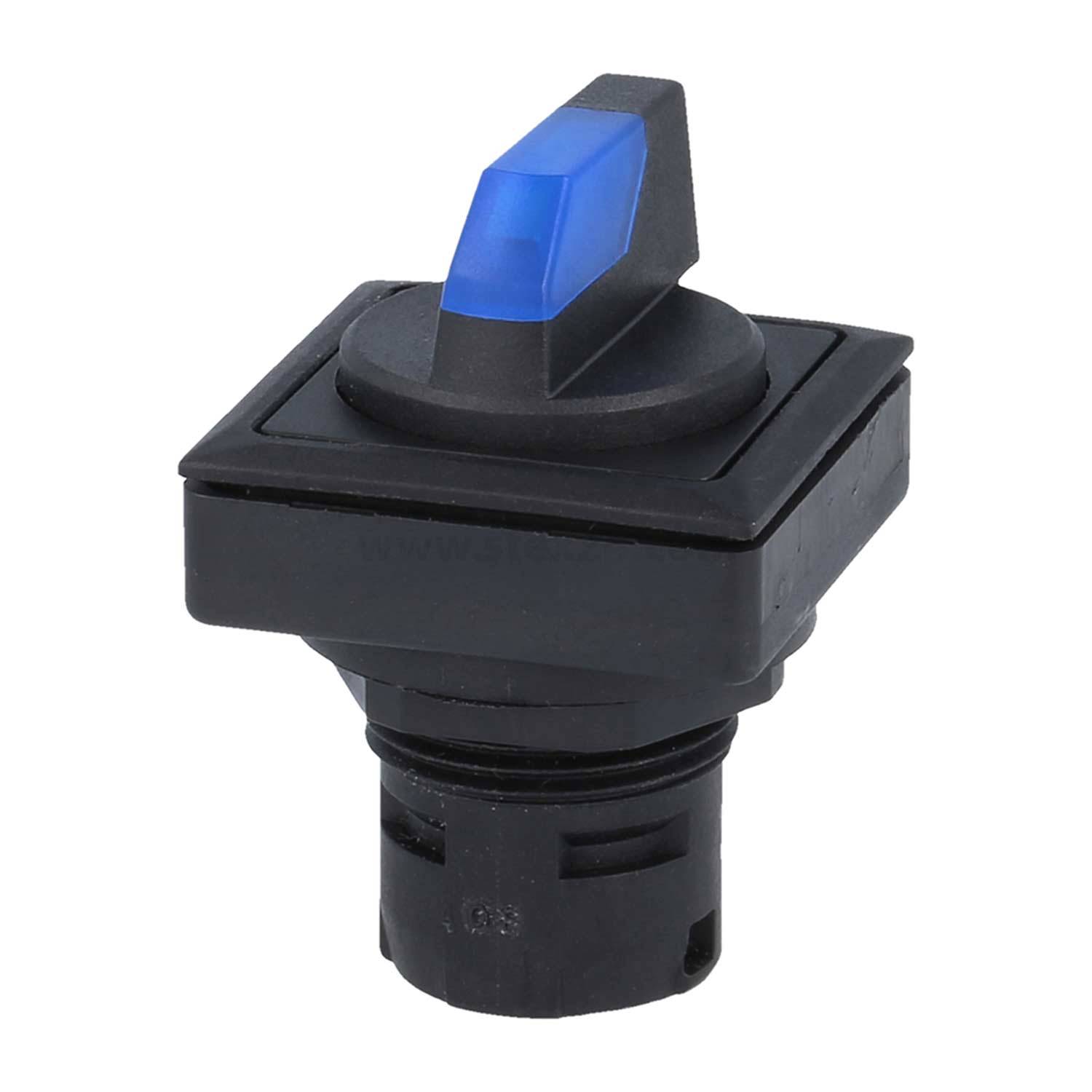 OKJWBL_BL Georg Schlegel Leucht-Wahlschalter rastend beleuchtbar, quadratisch, OKTRON-JUWEL Beleuchtbar: Ja