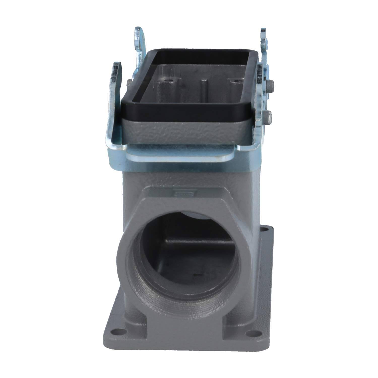 04300160271 HARTING Han 16B Sockelgehäuse hoch, 2xPG29 seitlicher Kabelabgang, mit 2 Querbügeln Verschraubung PG29