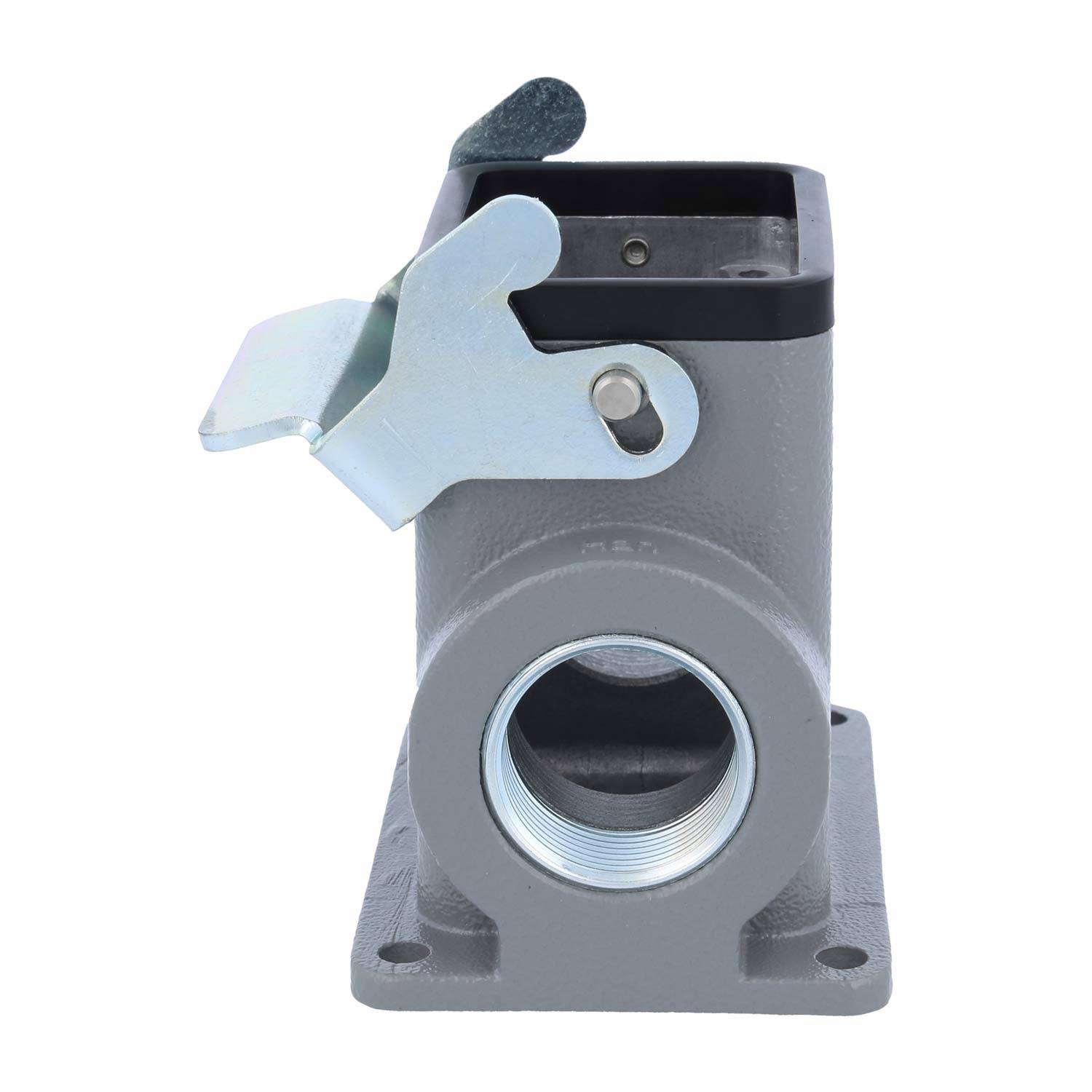 04300060263 HARTING Han 6B Sockelgehäuse hoch, 2xM25 seitlicher Kabelabgang, mit 1 Längsbügel Verschraubung M25