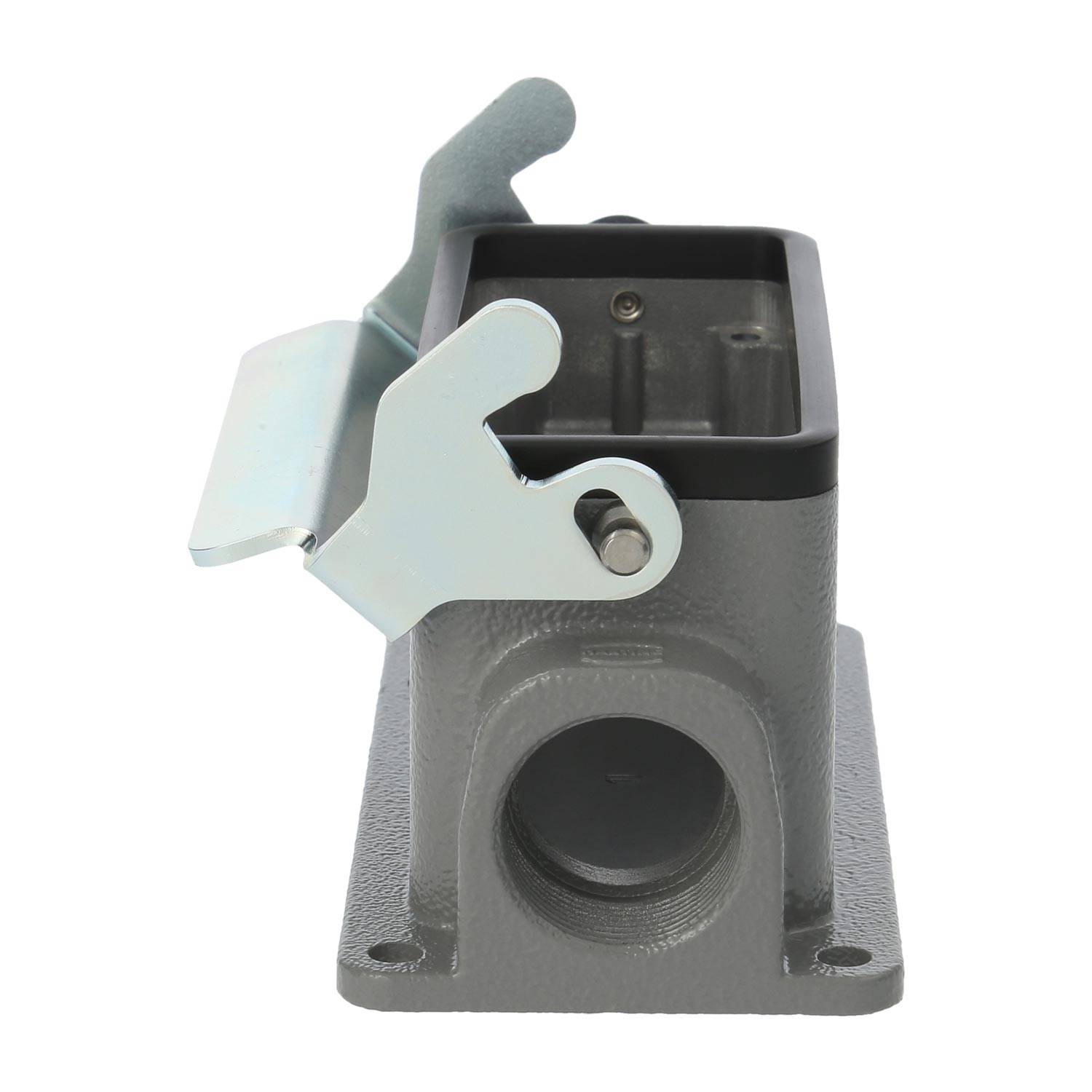04300161250 HARTING Han 16B Sockelgehäuse niedrig, 1xPG21 seitlicher Kabelabgang, mit 1 Längsbügel Verschraubung PG21