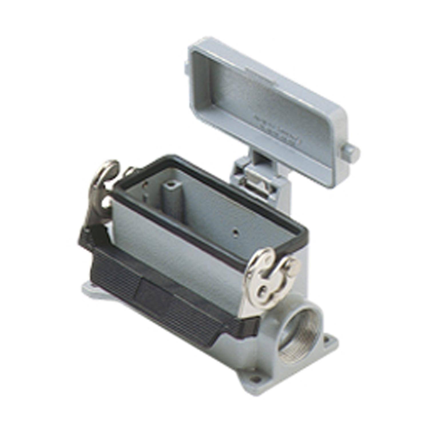 MHP 16 LS225 I.L.M.E. Ilme MH-77.27 Sockelgehäuse niedrig, 2xM25 seitlicher Kabelabgang, mit 1 Bügel mit Schutzkappe