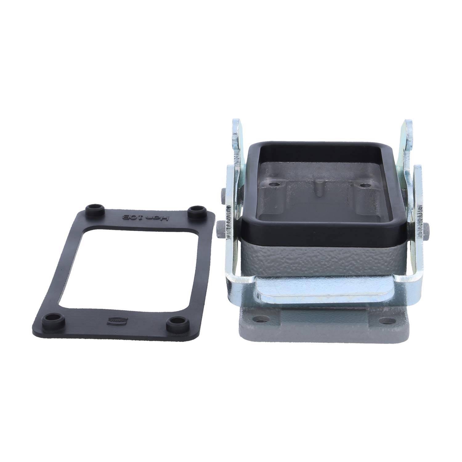 04300100301 HARTING Han 10B Anbaugehäuse mit 2 Querbügeln 2 Sicherheitsbügel Metall - 1Stück