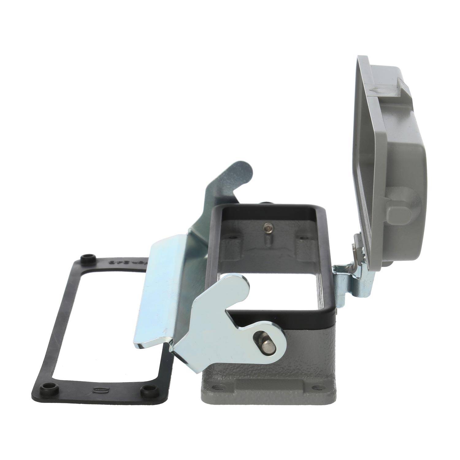 04300240318 HARTING Han 24B Anbaugehäuse mit 1 Längsbügel mit Schutzkappe Metall - 1Stück