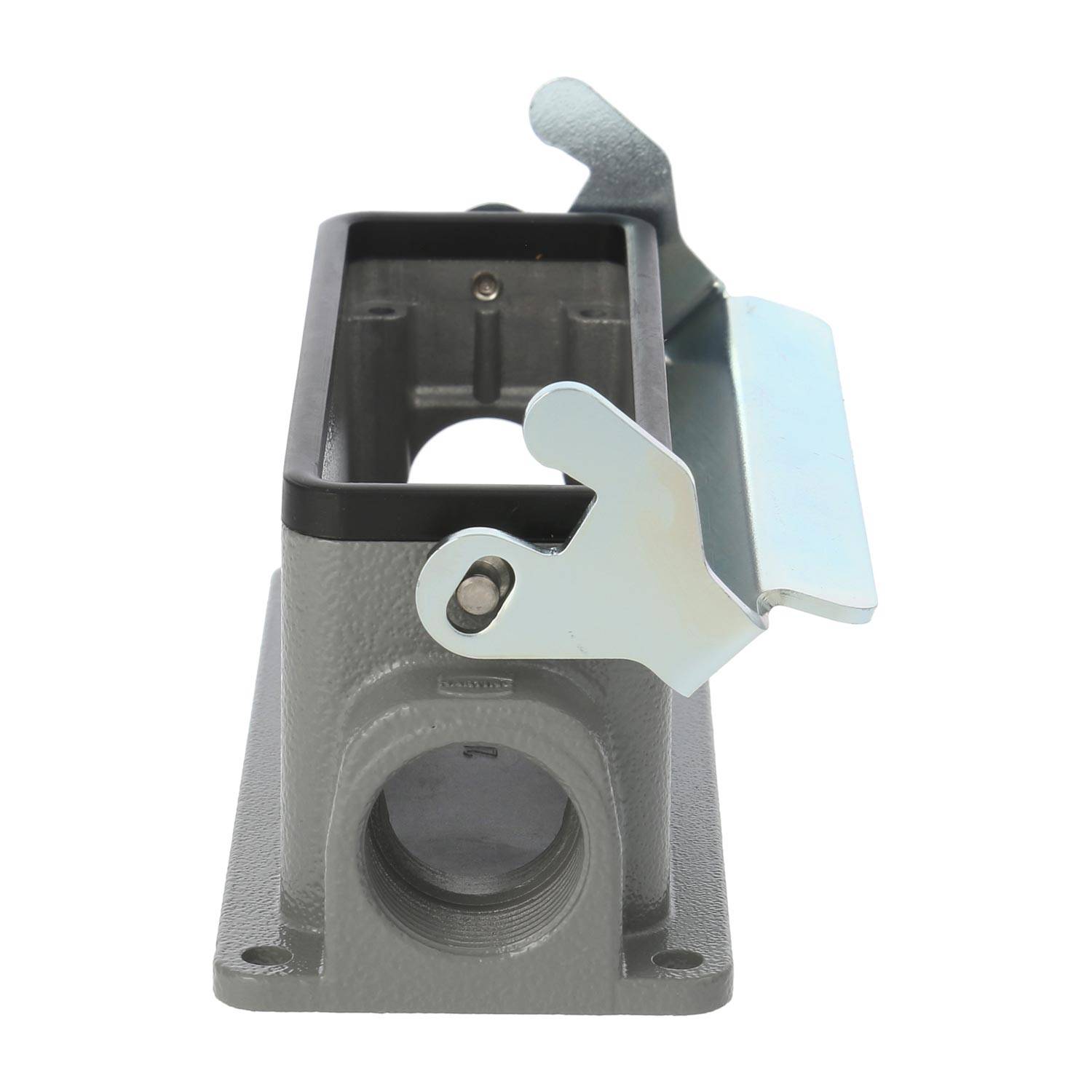 04300241290 HARTING Han 24B Sockelgehäuse niedrig, 2xPG21 seitlicher Kabelabgang, mit 1 Längsbügel Verschraubung PG21