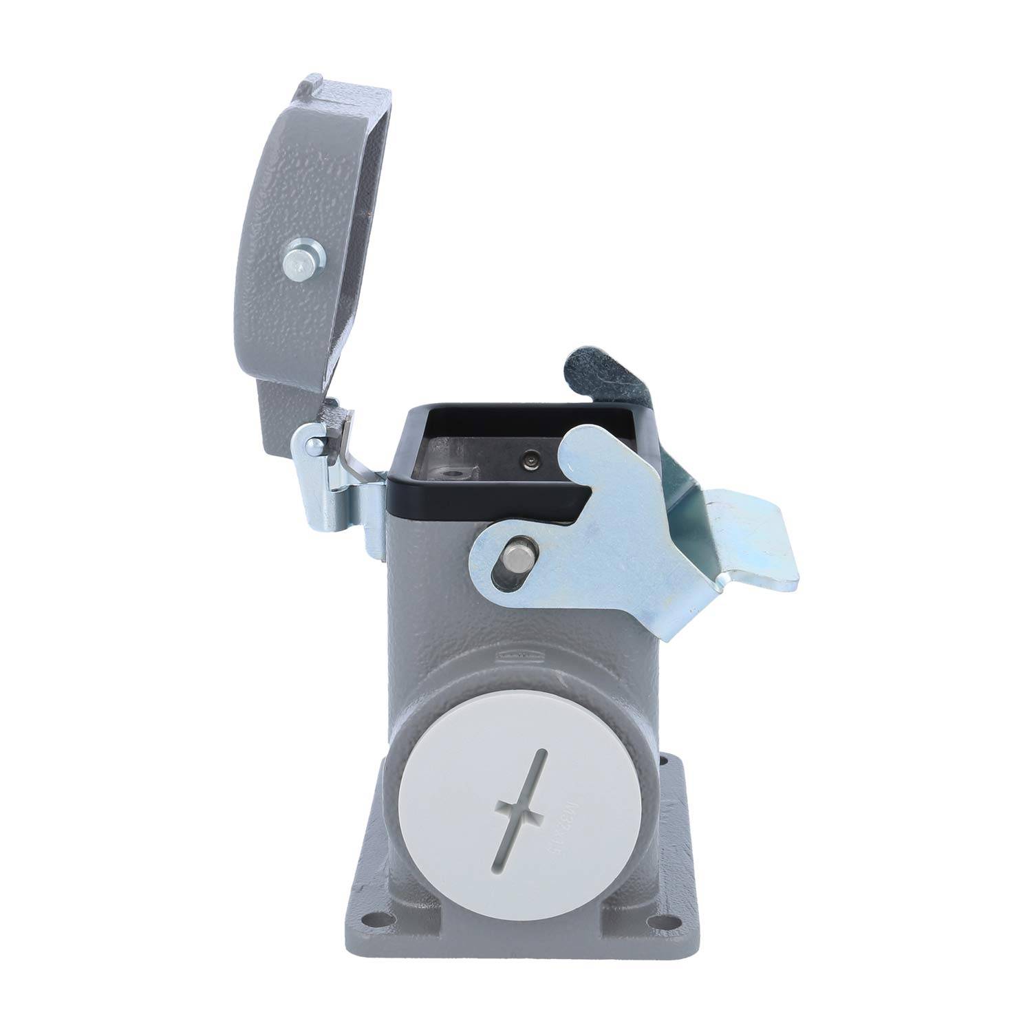 04300062267 HARTING Han 6B Sockelgehäuse hoch, 1xM32 seitlicher Kabelabgang, mit 1 Längsbügel mit Schutzkappe Metall -