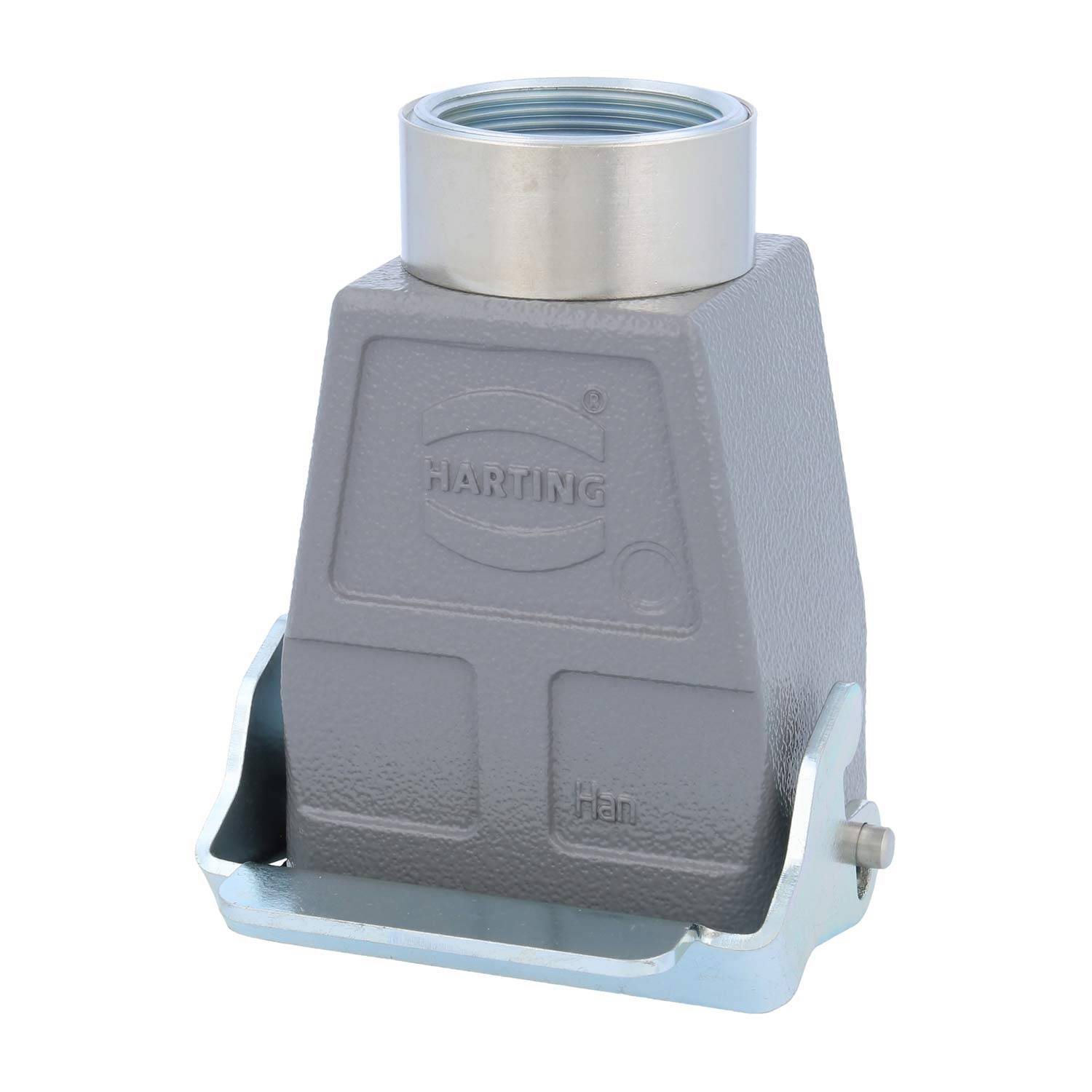 04300060762 HARTING Han 6B Kupplungsgehäuse hoch, 1xM32 gerader Kabelabgang, mit 1 Längsbügel Verschraubung M32