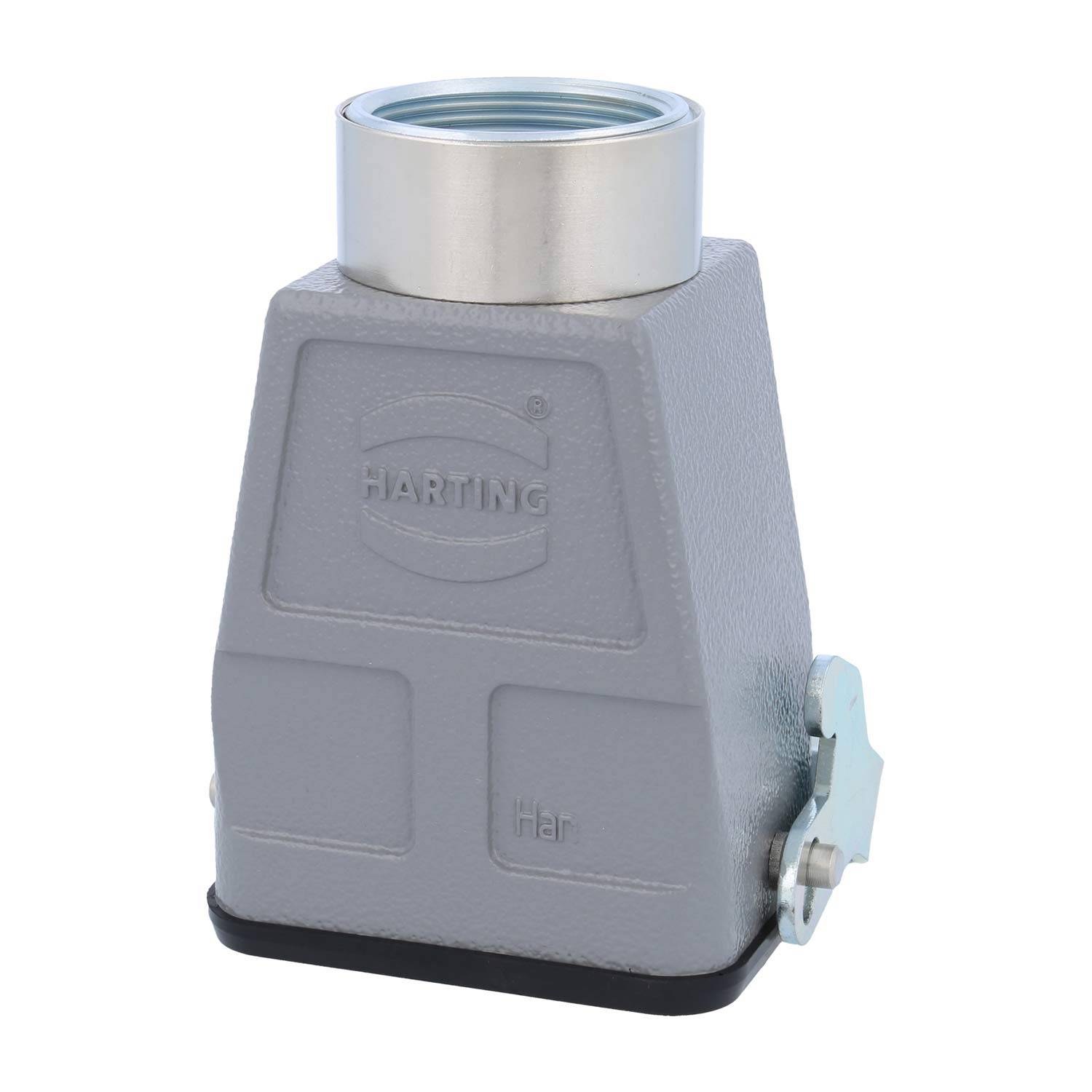 04300060762 HARTING Han 6B Kupplungsgehäuse hoch, 1xM32 gerader Kabelabgang, mit 1 Längsbügel Verschraubung M32