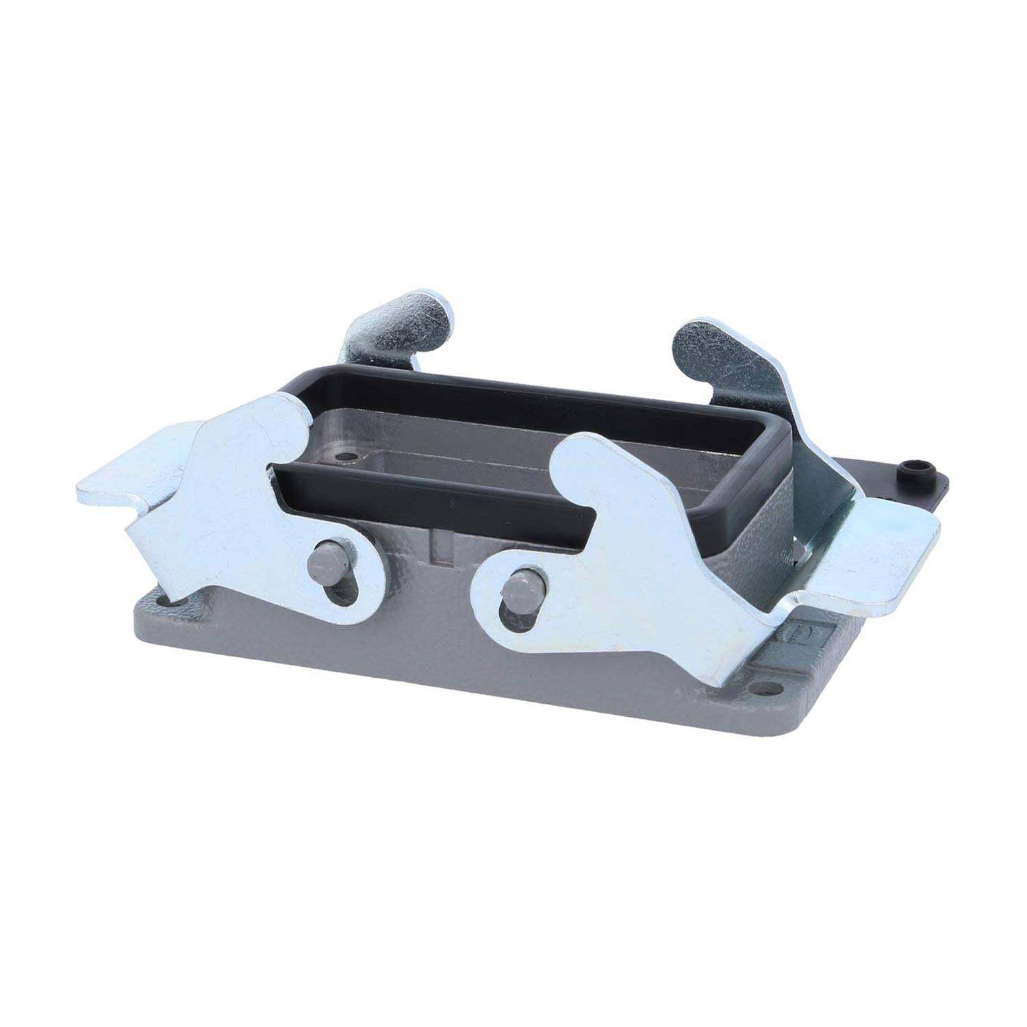 04301100301 HARTING Han 10B Anbaugehäuse mit 2 Querbügeln 2 Edelstahl Verriegelungsbügel - 1Stück