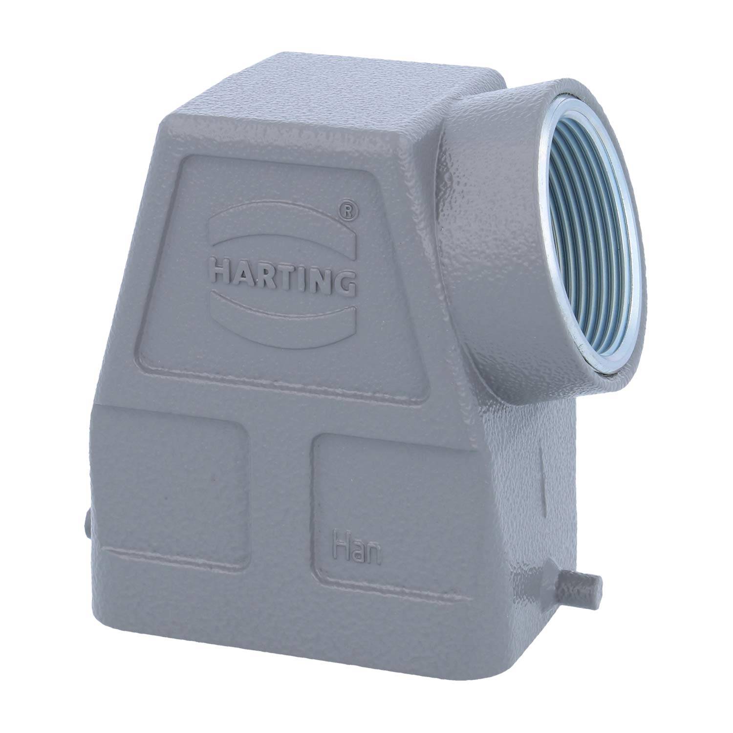 05300060563-2 HARTING Han 6B Tüllengehäuse hoch, 1xM32 seitlicher Kabelabgang, für 1 Bügel (am Unterteil) Verschraubung