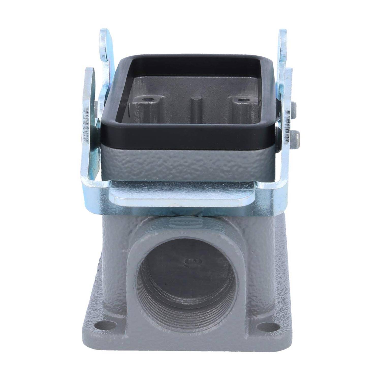 04301101232 HARTING Han 10B Sockelgehäuse niedrig, 1xM25 seitlicher Kabelabgang, mit 2 Querbügeln Verschraubung M25