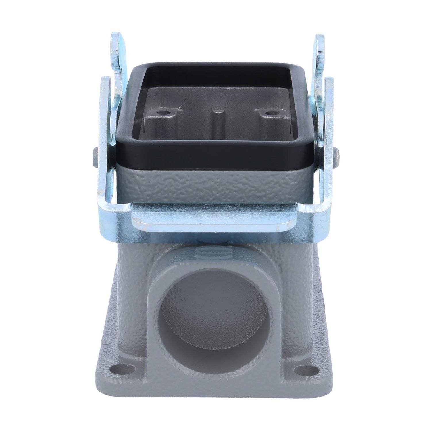 04301101232 HARTING Han 10B Sockelgehäuse niedrig, 1xM25 seitlicher Kabelabgang, mit 2 Querbügeln Verschraubung M25