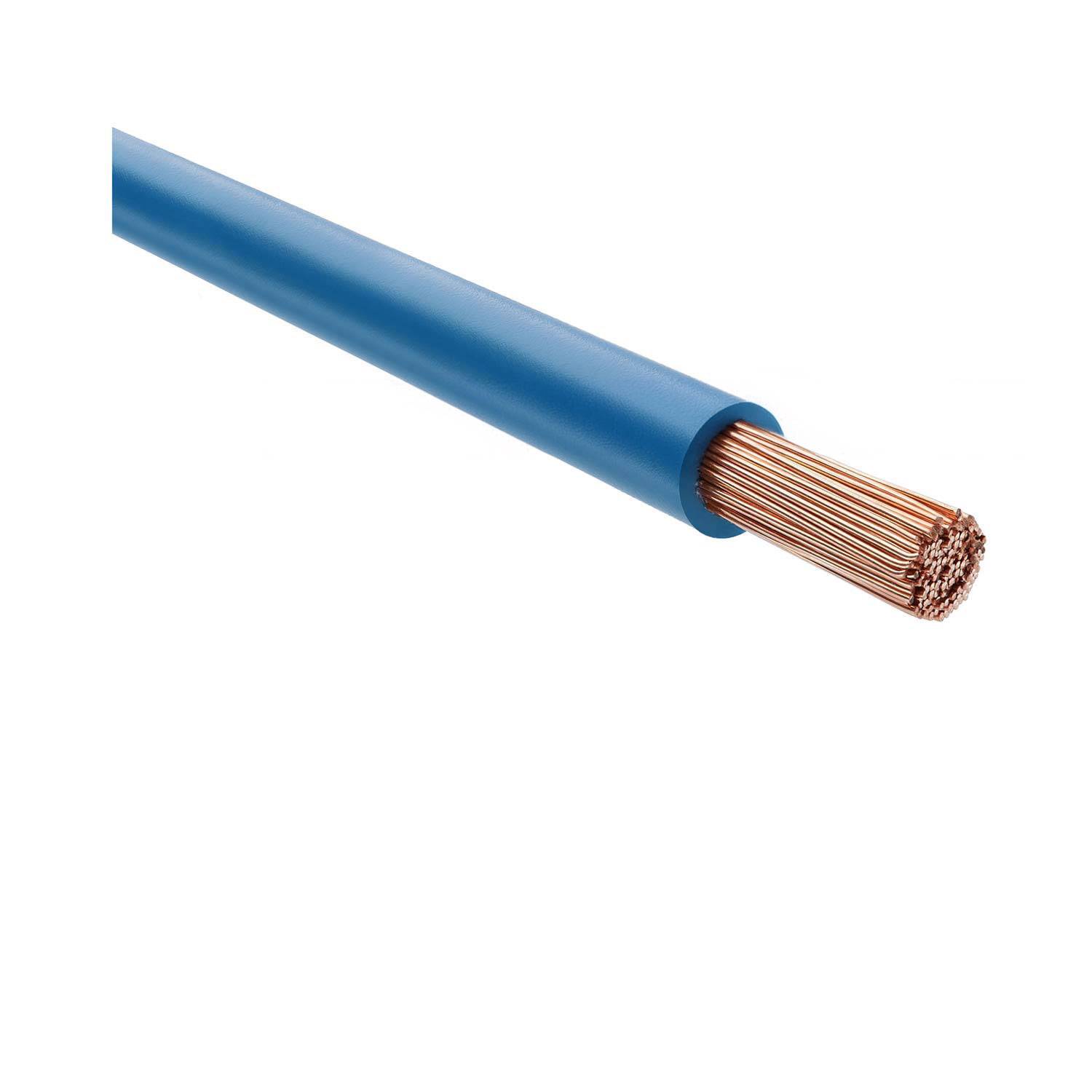 26907 HELU KABEL H07V-K 1X70mm² BU (blau) Einzelader PVC blau AD 16,0mm Nennspannung Uo/U 450V/750V - 1Meter