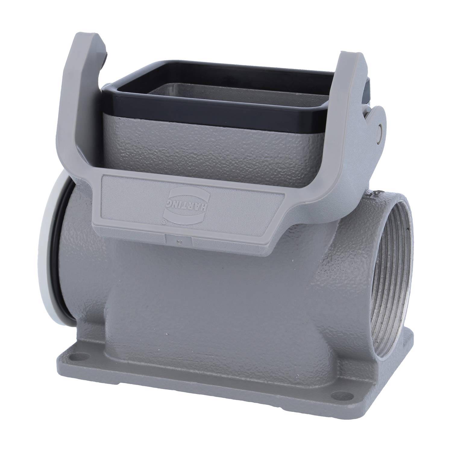 05300060271 HARTING Han 6B Sockelgehäuse hoch, 1xM40 seitlicher Kabelabgang, mit 1 Längsbügel Verschraubung M40