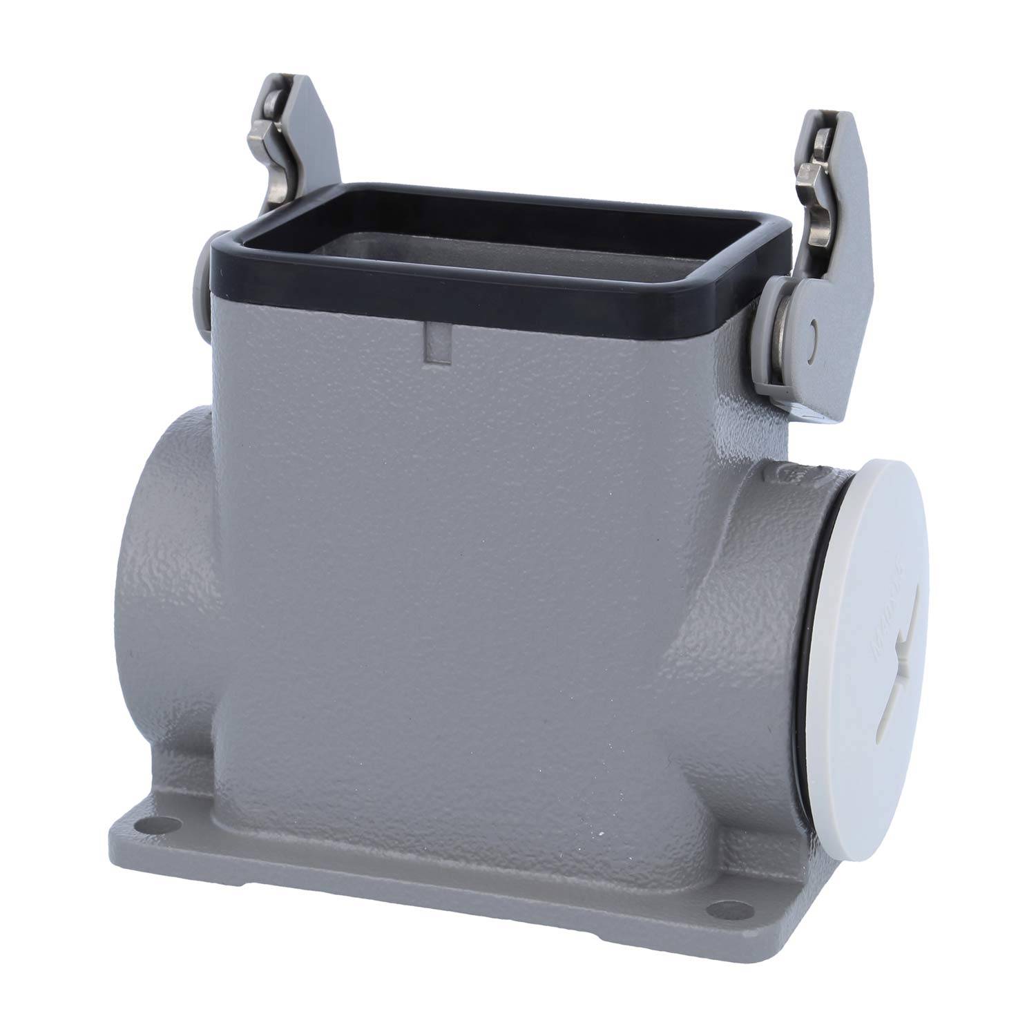 05300060271 HARTING Han 6B Sockelgehäuse hoch, 1xM40 seitlicher Kabelabgang, mit 1 Längsbügel Verschraubung M40