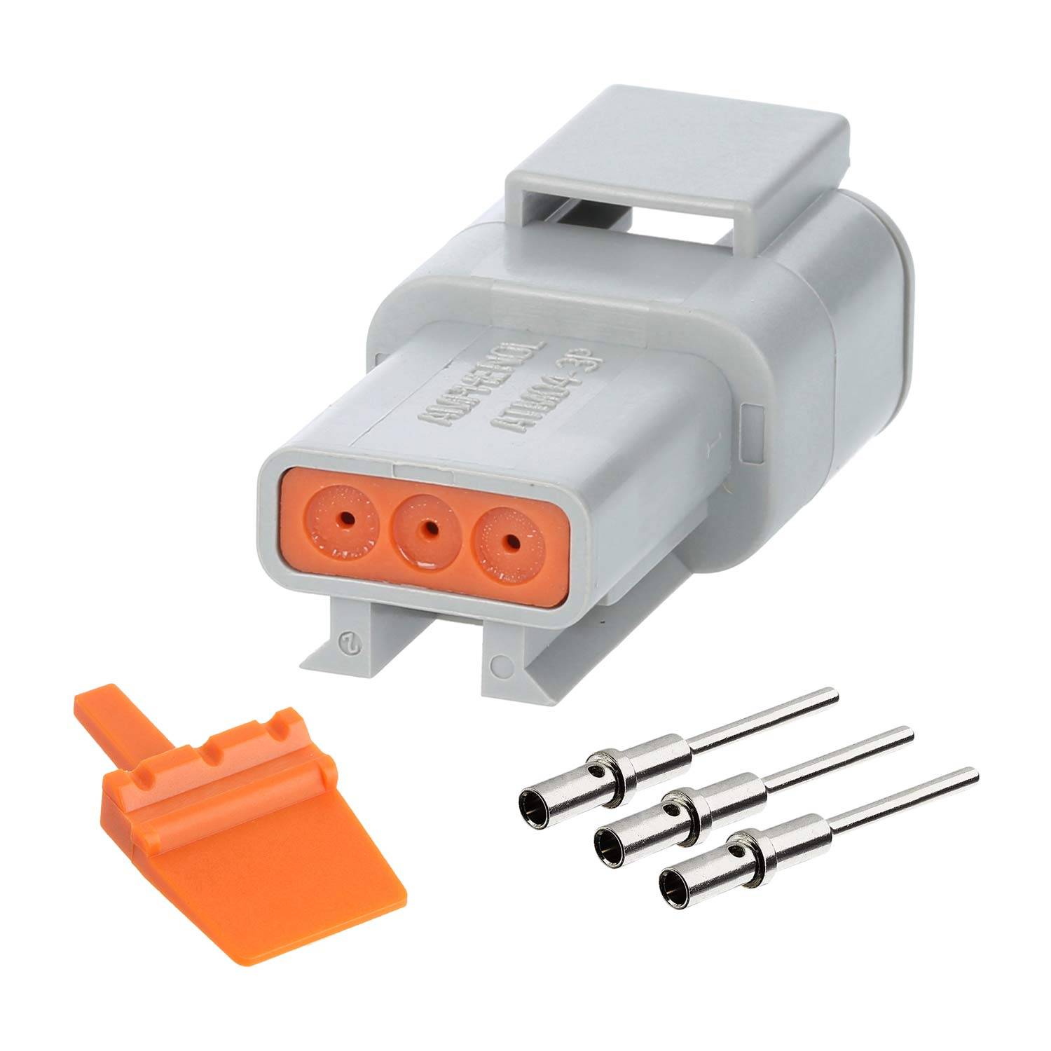 ATM04-3P-KIT01 Amphenol AS-3SM 109 SET-Kabelstecker ATM-Serie Stift, 3-polig, Crimpanschluss Isolationsdurchmesser