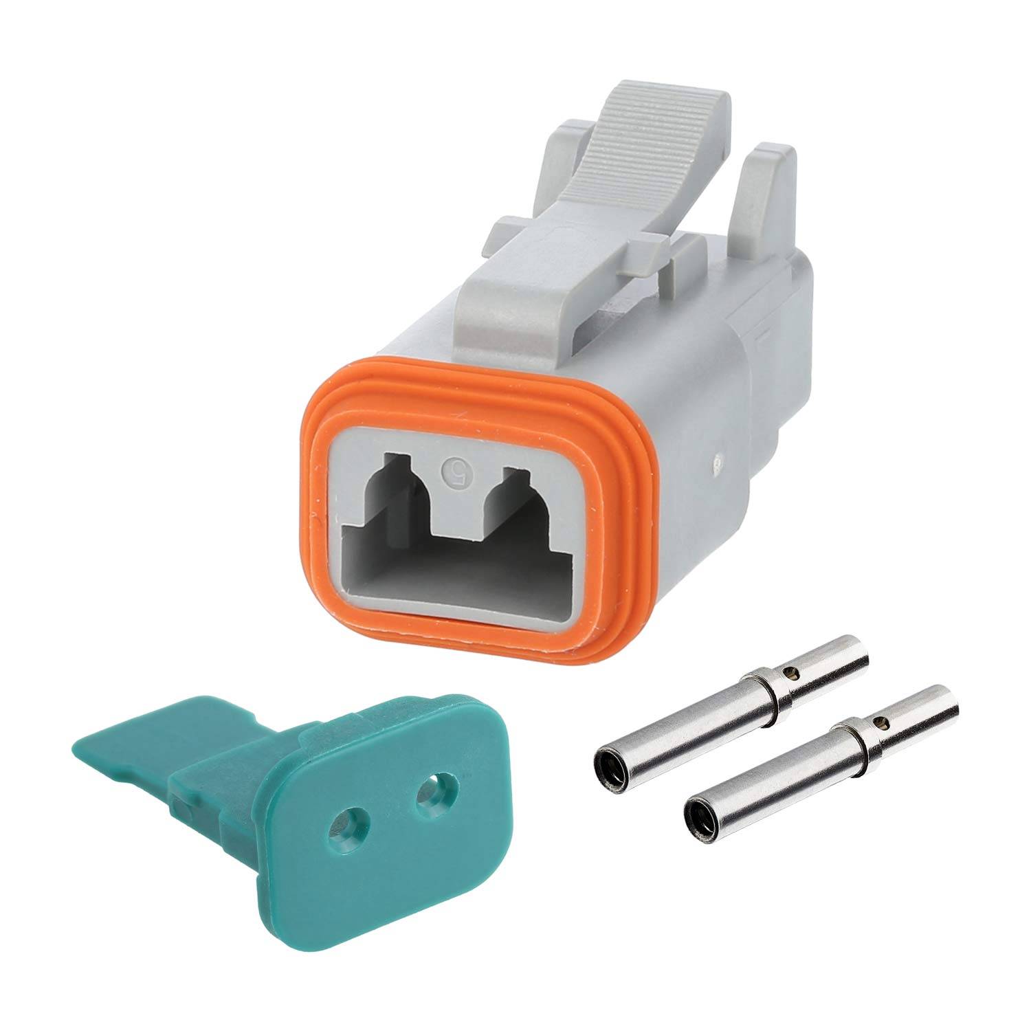 AT06-2S-KIT01 Amphenol AS-2SF 103 SET-Kabeldose AT-Serie Buchse, 2-polig, Crimpanschluss Isolationsdurchmesser 2,24mm -