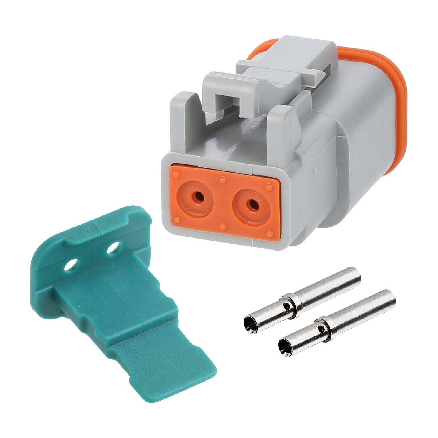 AT06-2S-KIT01 Amphenol AS-2SF 103 SET-Kabeldose AT-Serie Buchse, 2-polig, Crimpanschluss Isolationsdurchmesser 2,24mm -