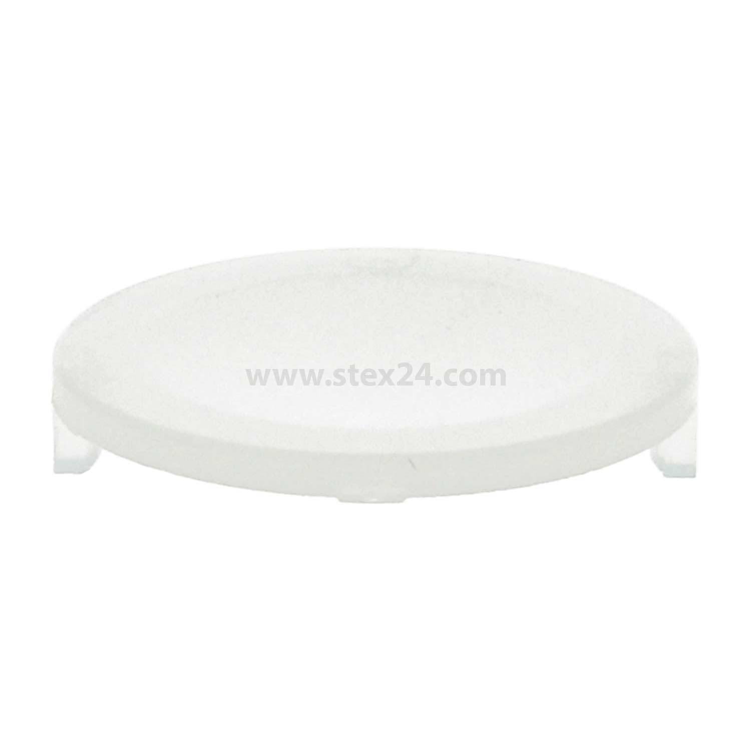 Ein kreisförmiger, weißer Gipsstuck mit glatter Oberfläche, geeignet für Deckendekoration.