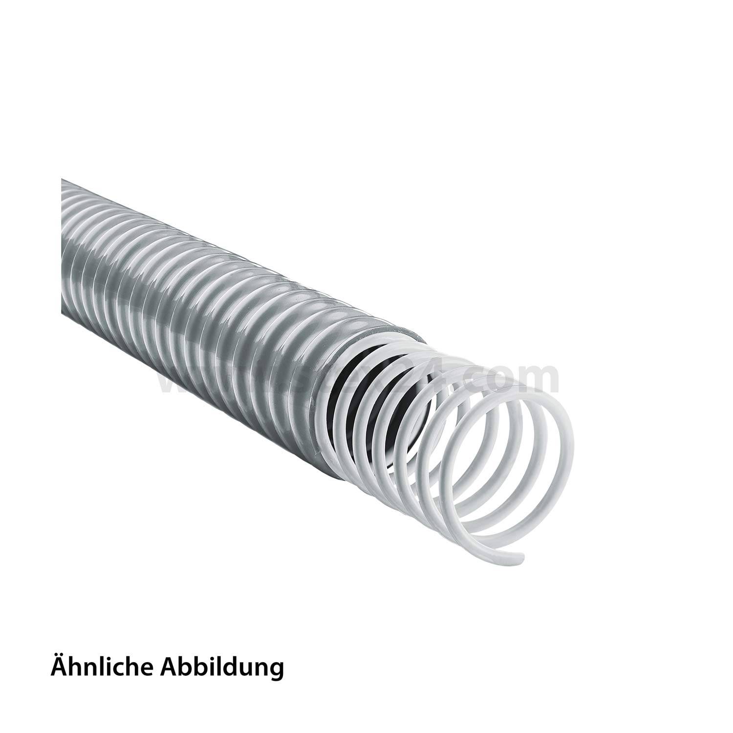 Ein flexibler, transparenter Schlauch in Spiralform ist abgebildet. Der Text 'Ähnliche Abbildung' deutet darauf hin, dass es sich um eine ähnliche Darstellung handelt.