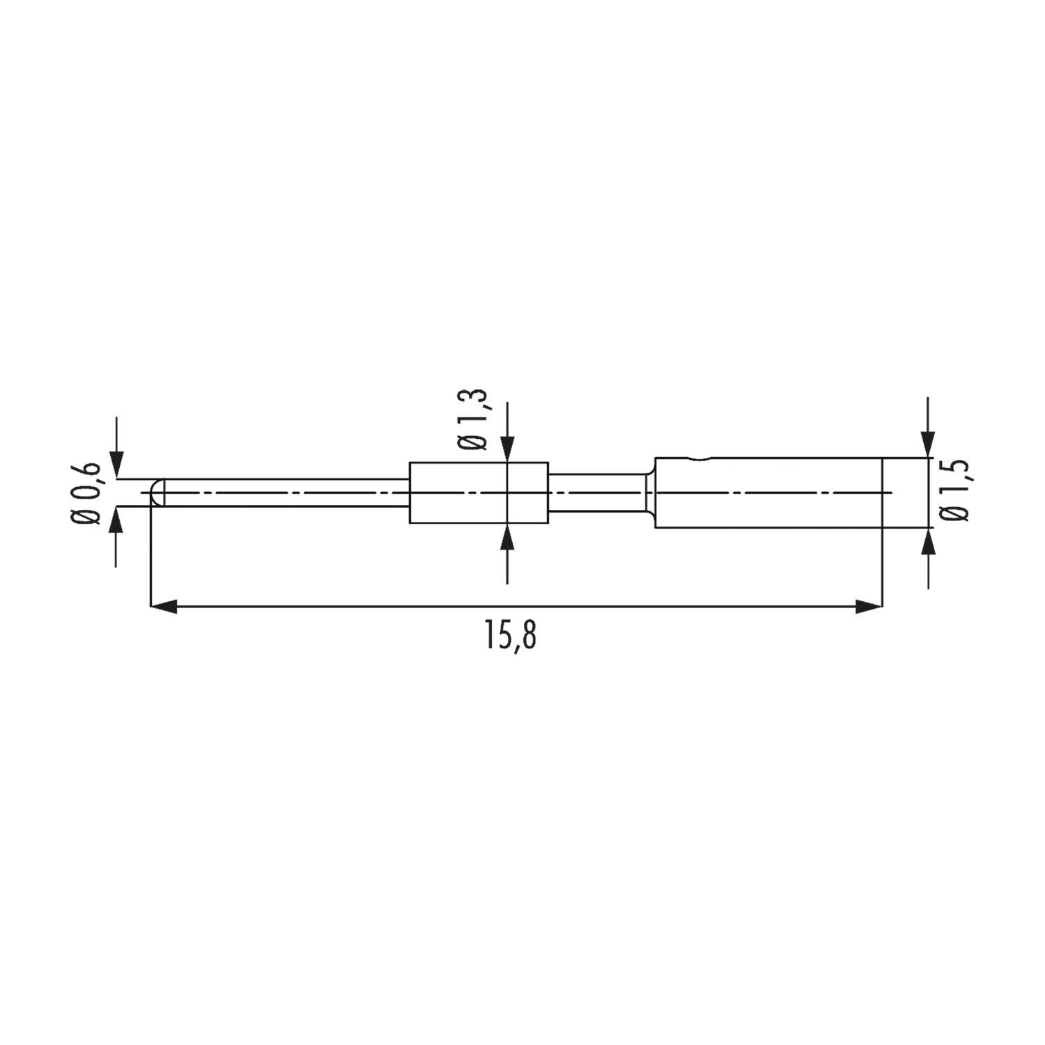 7010980641 HUMMEL M23 Power/Profinet Signal-Crimpkontakt Kontaktstift (M) 0,08mm² - 0,34mm² AWG28 - AWG22 gold