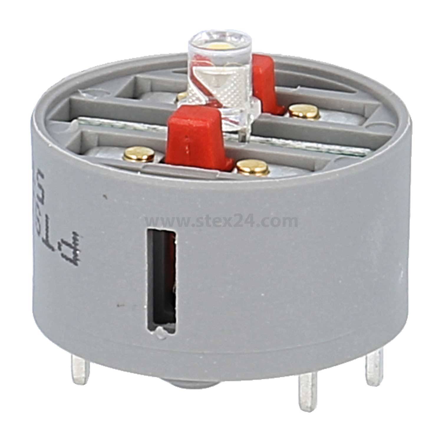 PTSLOO_AU Georg Schlegel Leucht-Tastkontaktgeber, 2Ö Kontaktgeber PT, beleuchtbar Printanschluss - 1Stück