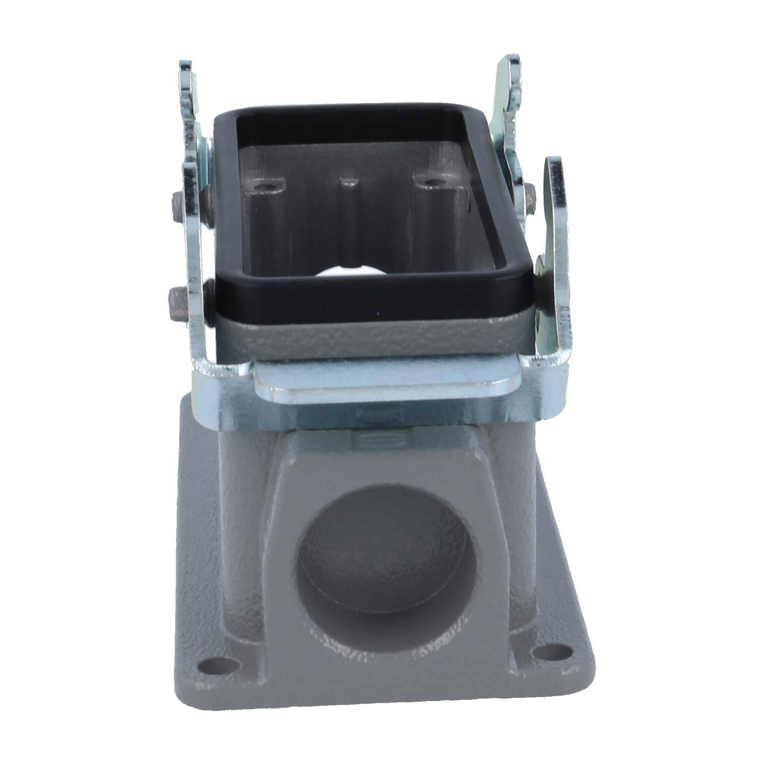 04300161263 HARTING Han 16B Sockelgehäuse niedrig, 1xM25 seitlicher Kabelabgang, mit 2 Querbügeln Verschraubung M25