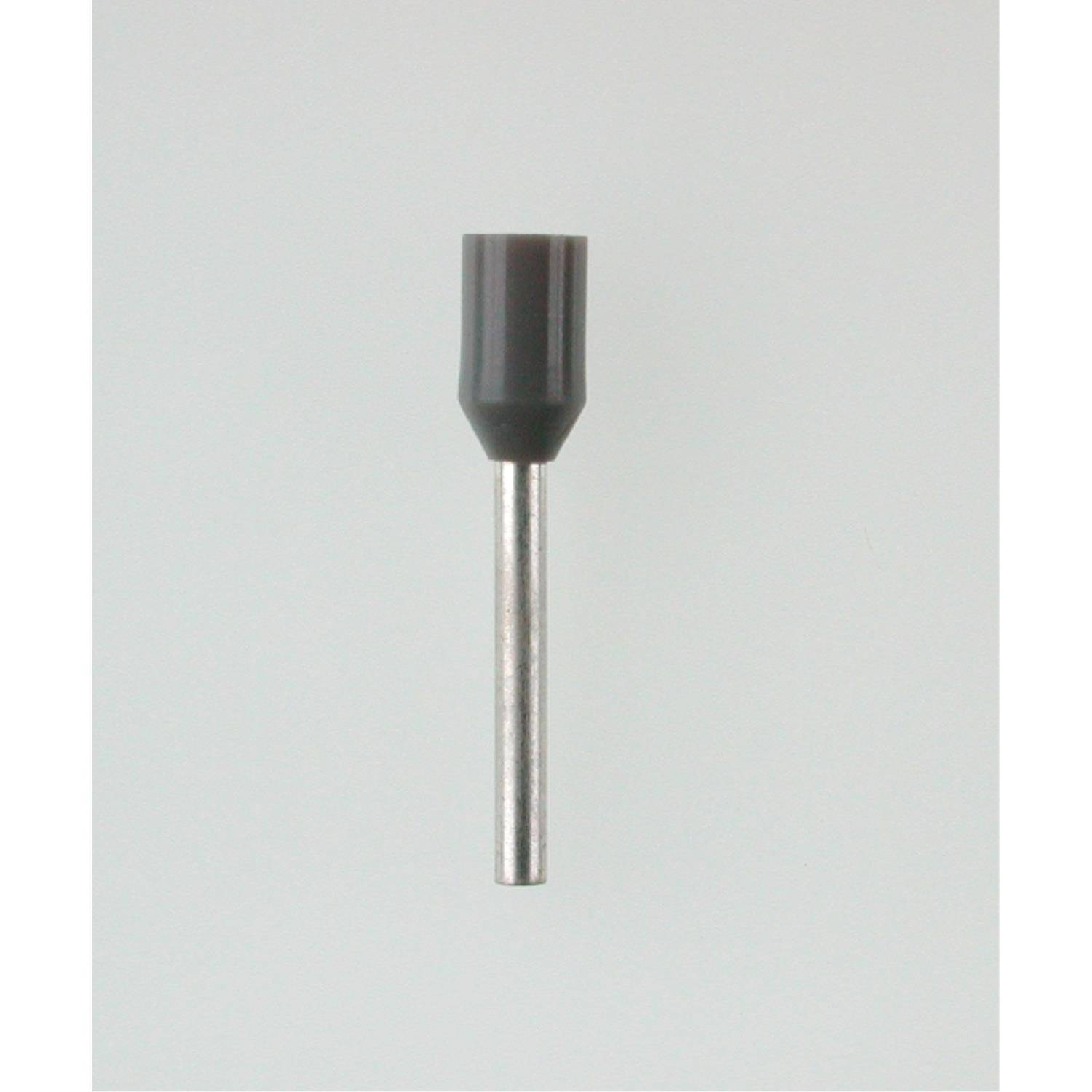 Ein kleines Metallinstrument mit einem zylindrischen schwarzen Kopf an der Spitze, das einem Stift oder Bohrer ähnelt und möglicherweise für Bohr- oder Graviertätigkeiten verwendet wird.