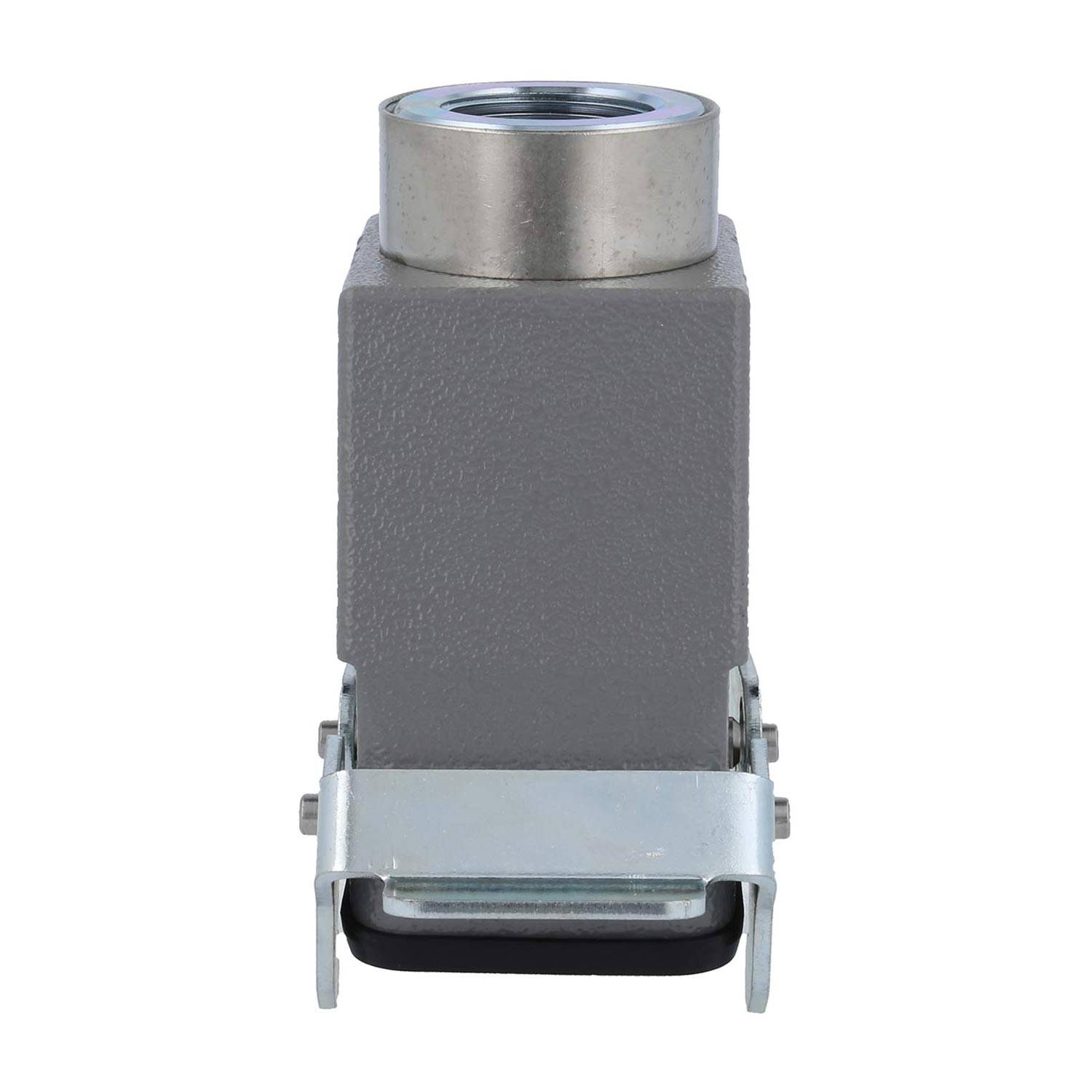 04301100761 HARTING Han 10B Kupplungsgehäuse hoch, 1xM25 gerader Kabelabgang, mit 2 Querbügeln Verschraubung M25