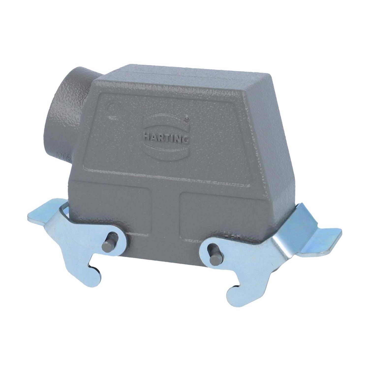 04301160531 HARTING Han 16B Tüllengehäuse hoch, 1xPG29 seitlicher Kabelabgang, mit 2 Querbügeln Verschraubung PG29