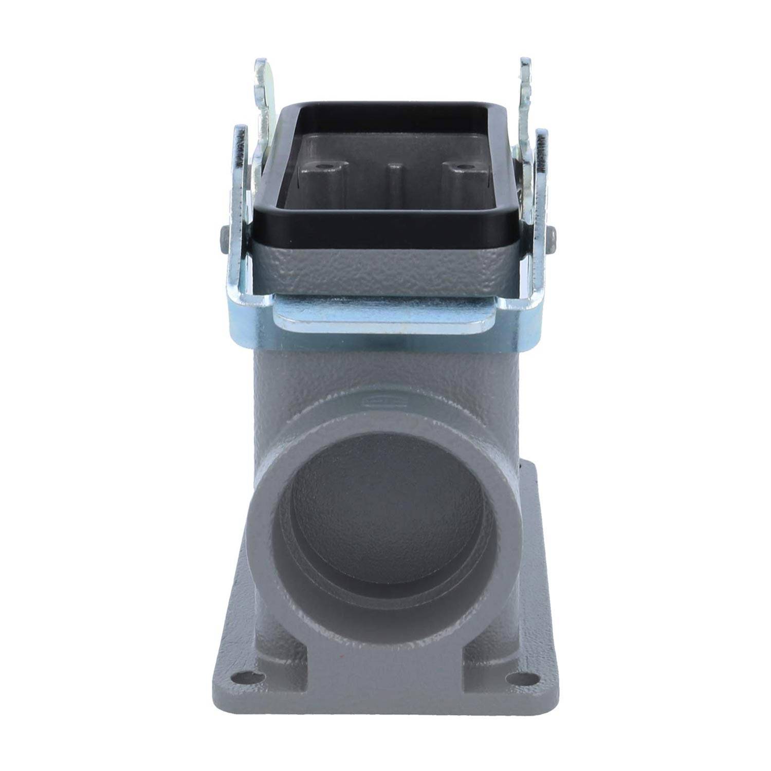 04301160231 HARTING Han 16B Sockelgehäuse hoch, 1xPG29 seitlicher Kabelabgang, mit 2 Querbügeln Verschraubung PG29