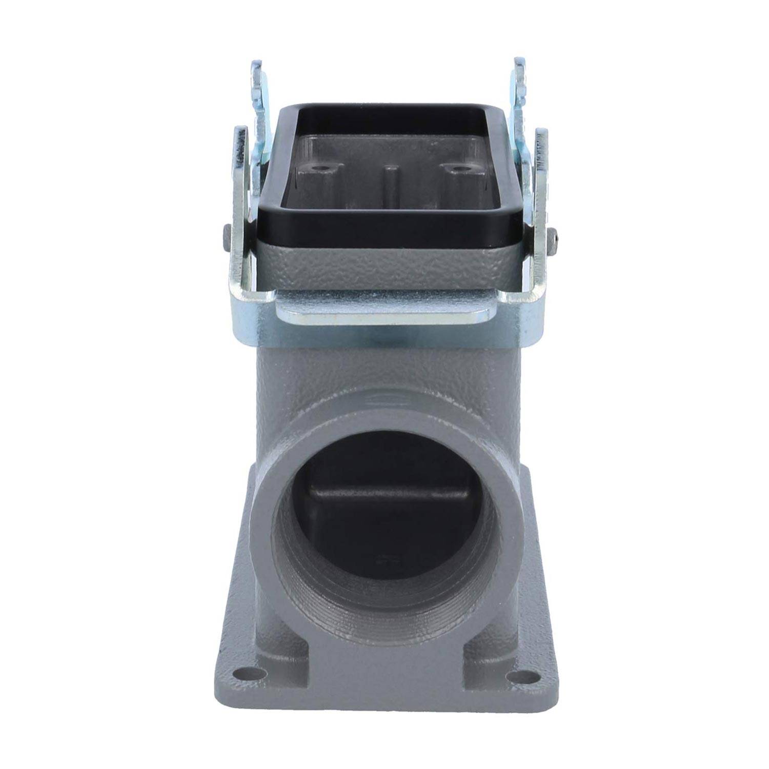 04301160231 HARTING Han 16B Sockelgehäuse hoch, 1xPG29 seitlicher Kabelabgang, mit 2 Querbügeln Verschraubung PG29