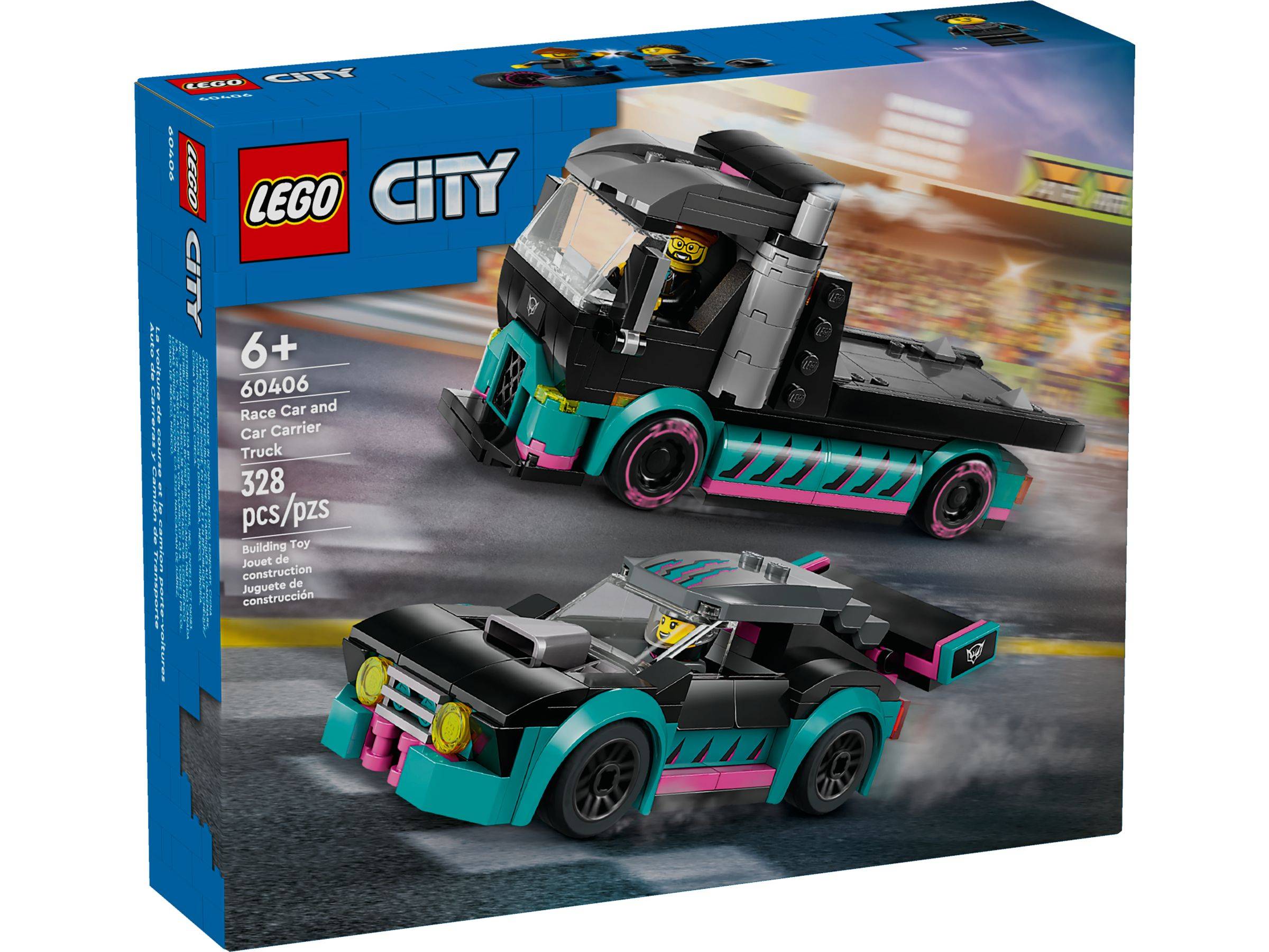 LEGO® City 60406 Autotransporter mit Rennwagen